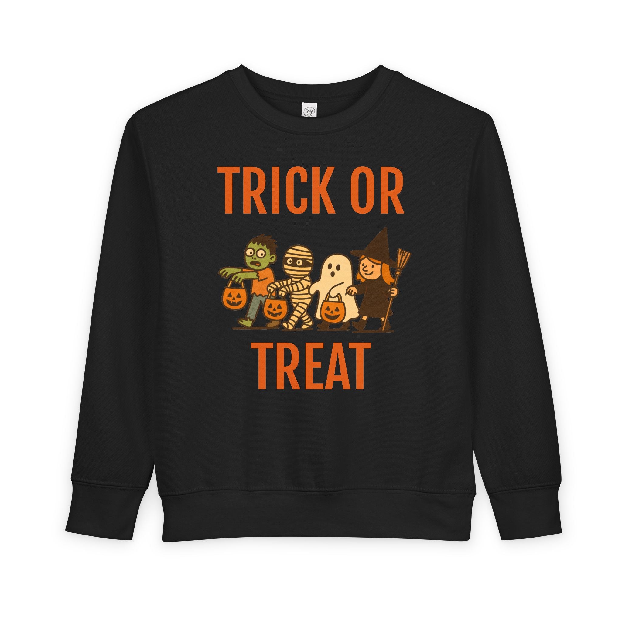 Toddler Halloween Sweatshirt, Trick or Treat Kids Pullover, Cute Funny Sweatshirt for Halloween, Toddler Costume, Fall Celebration Wear