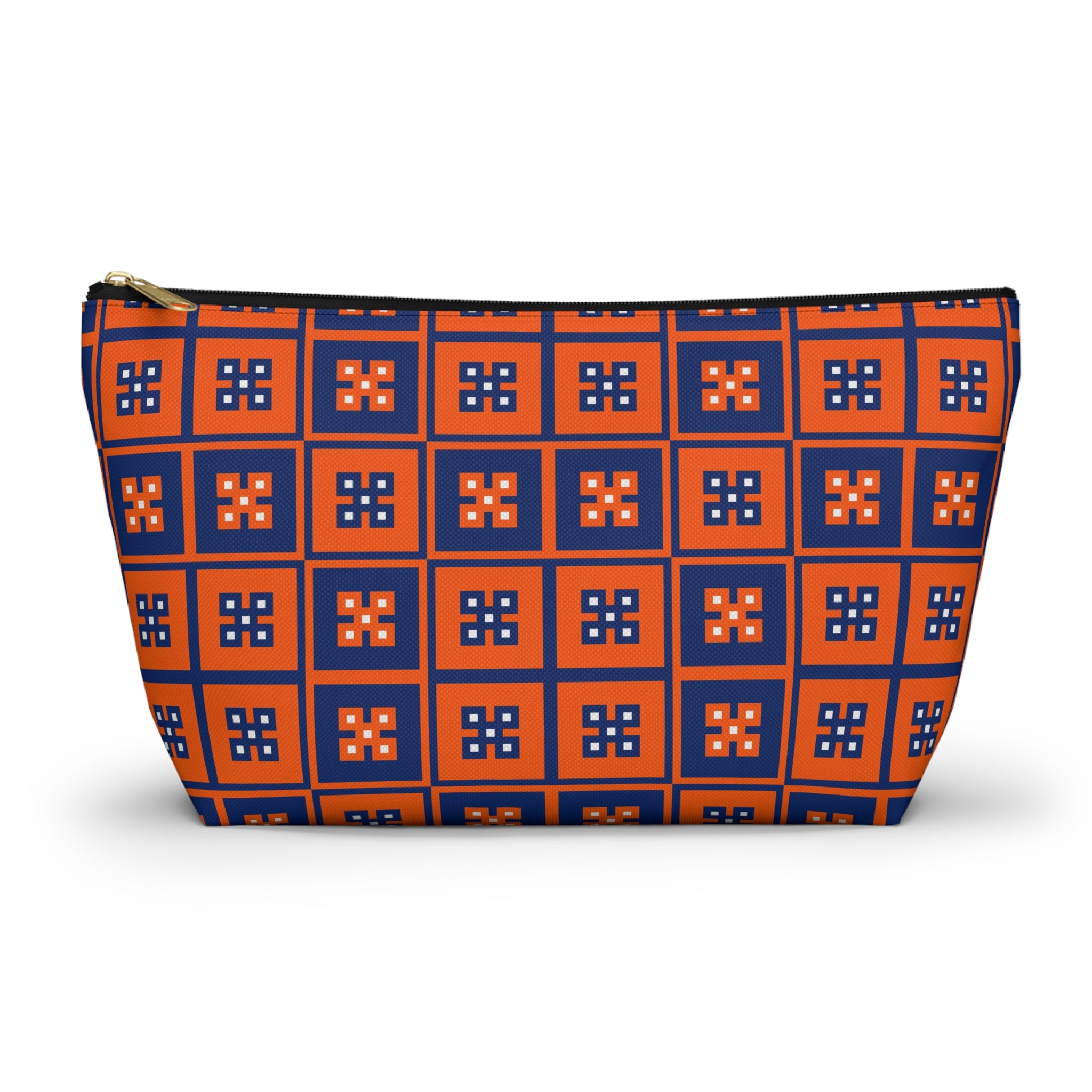 Vibrant T-bottom Accessory Pouch for Essentials, Makeup Organizer, Travel Bag, Gift for Friends, Eco-friendly Design