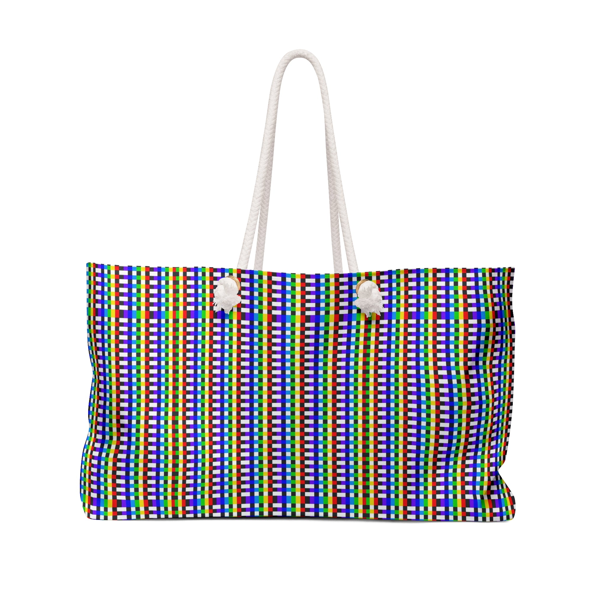 Vibrant Pattern Weekender Bag, Travel Tote, Beach Bag, Gym Bag, Overnight Bag, Colorful Carryall