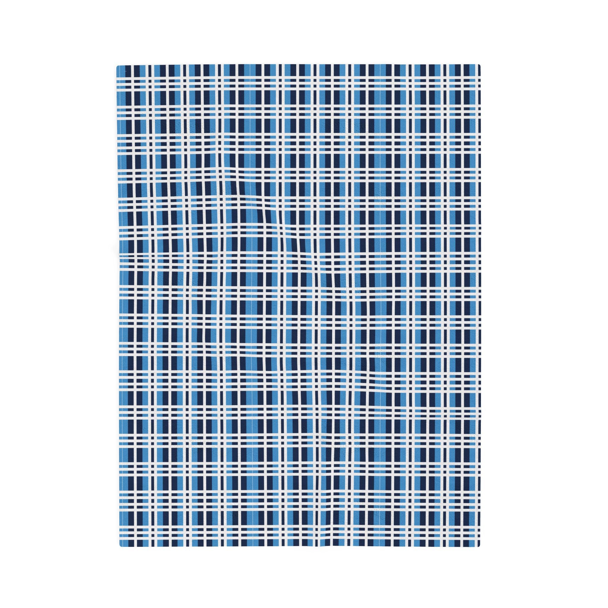 Cozy Plaid Velveteen Plush Blanket, Soft Throw Blanket for Home Decor, Gift for College Students, Campfire Blanket, Stylish Warm Cover