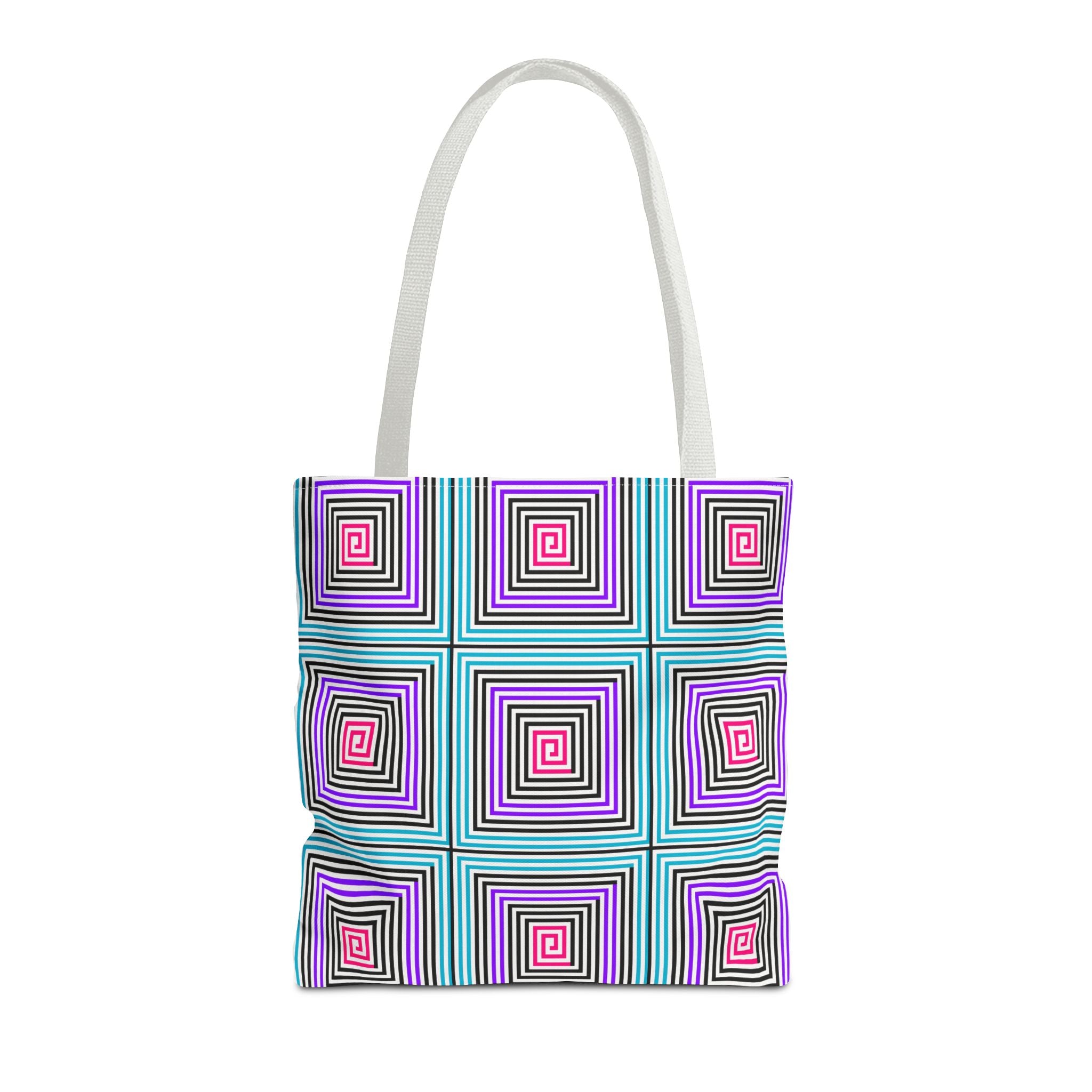 Colorful Spiral Pattern Tote Bag - Stylish Everyday Accessory, Eco-Friendly Shopping Bag, Gift for Her, Boho Tote, Summer Essentials
