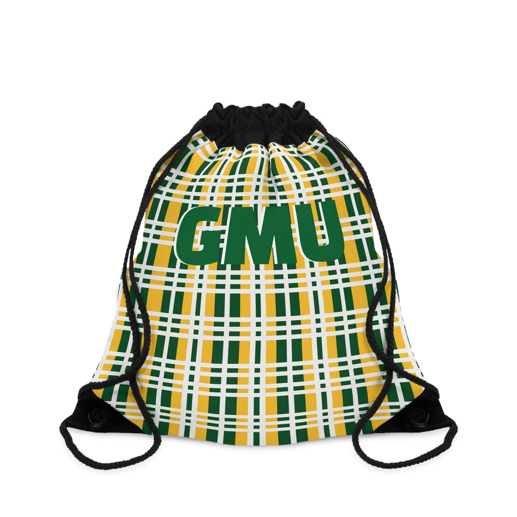Plaid Drawstring Bag | Casual Tote for Gym, Sports, School, Travel, Outdoor Adventures