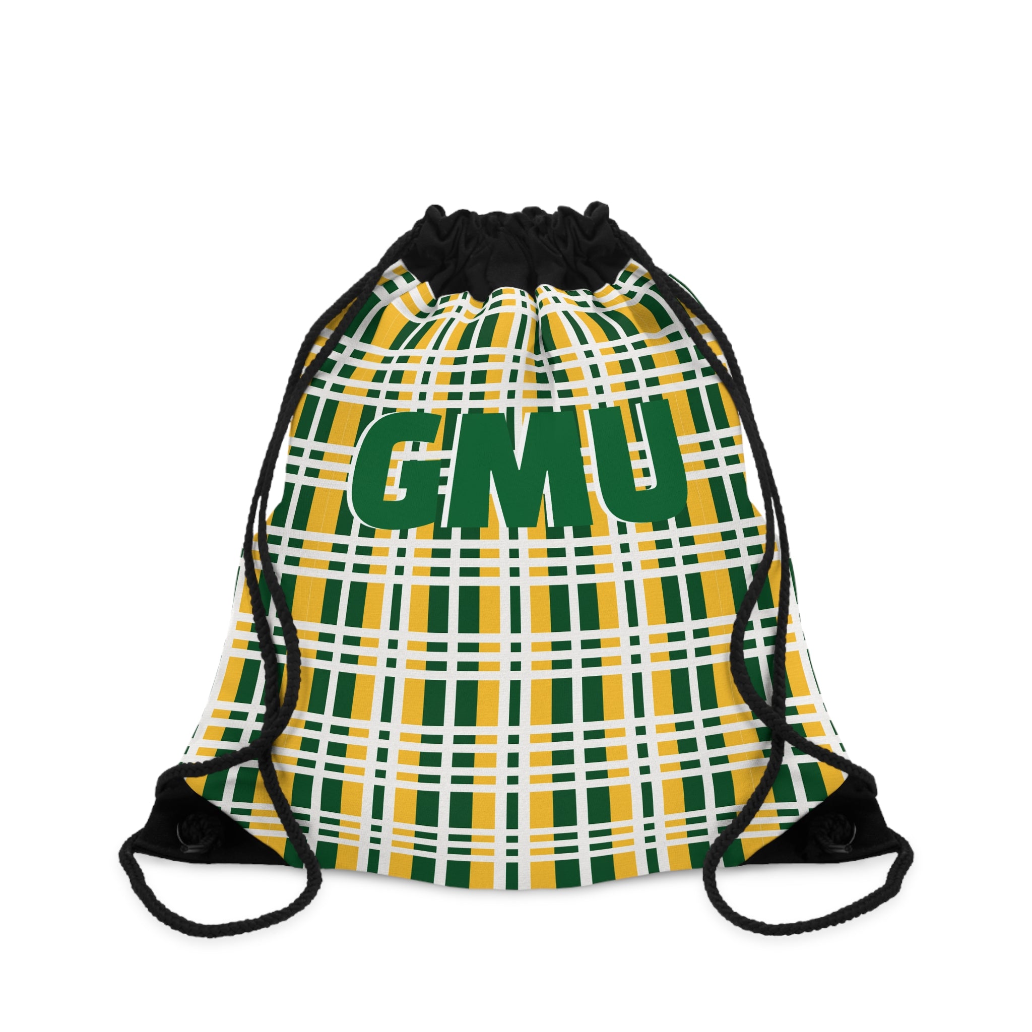 Plaid Drawstring Bag | Casual Tote for Gym, Sports, School, Travel, Outdoor Adventures