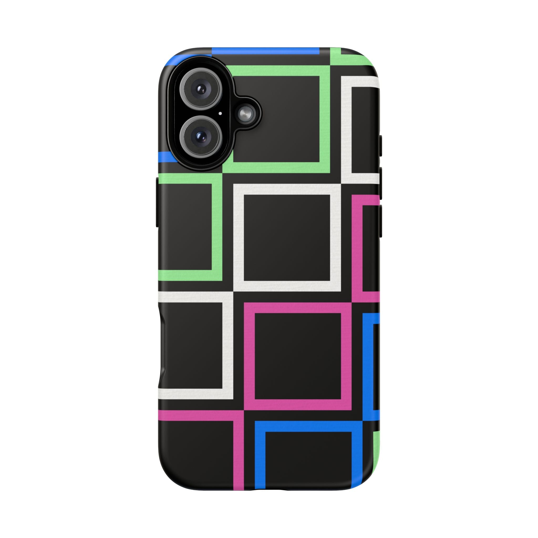 Colorful Geometric Phone Case - Tough Cases, Durable Cover, Stylish Accessory, Gift for Her, Tech Lover