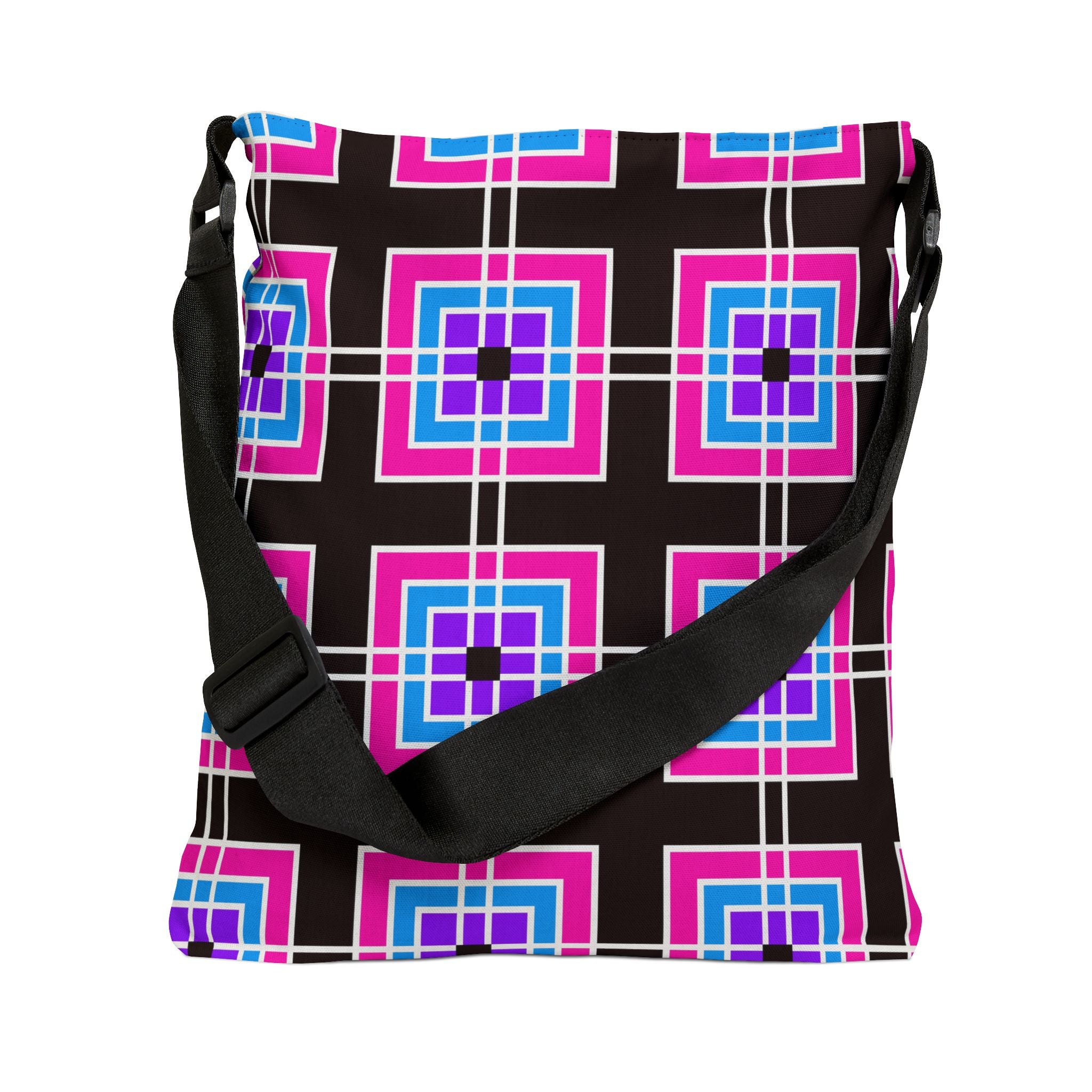 Colorful Geometric Adjustable Tote Bag, Stylish Handbag for Everyday Use, Shopping Bag, Casual Tote, Unique Gift Idea
