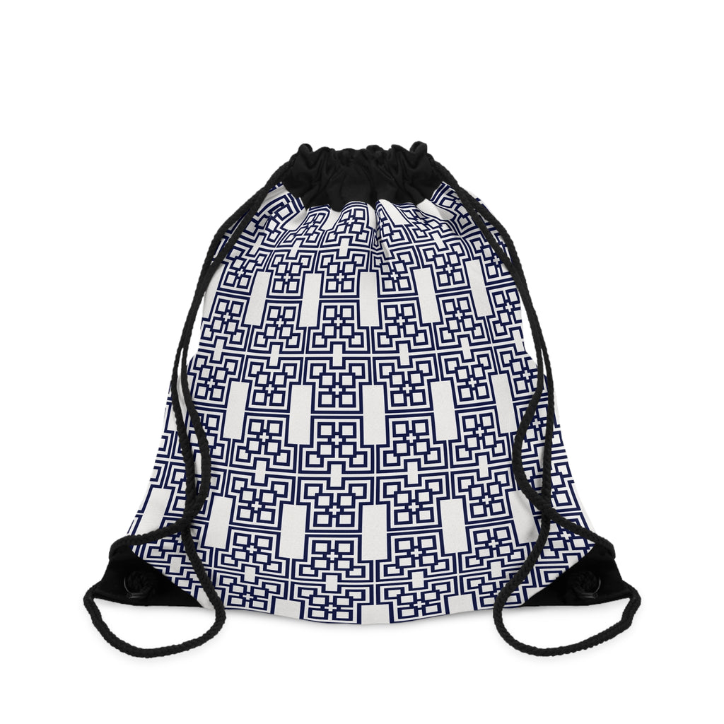 Stylish Geometric Drawstring Bag – Perfect for Gym, School, Travel, Gifts, and Daily Use
