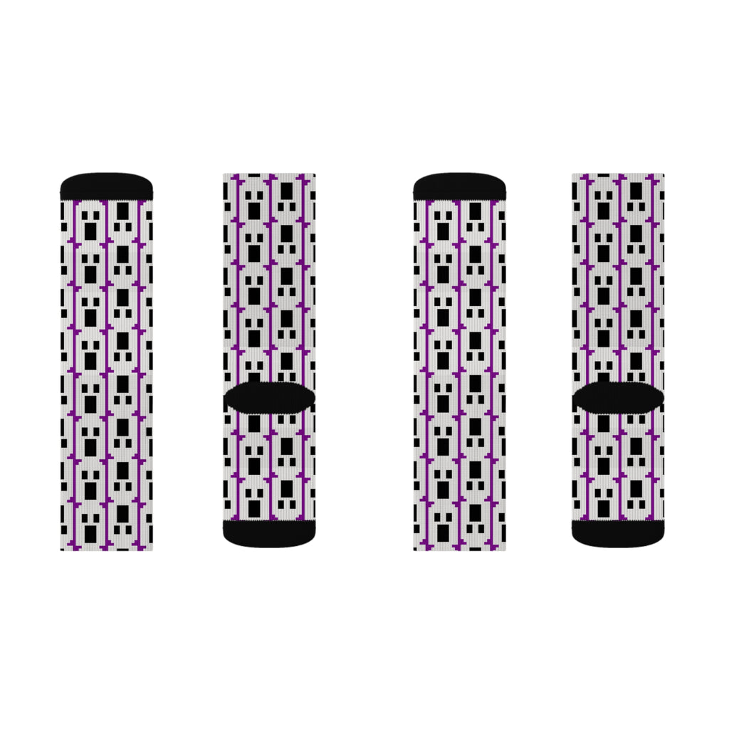 Stylish Graphic Socks, Unique Sock Design, Fun Gift for Her, Fashion Accessories, Sublimation Socks, Trendy Footwear