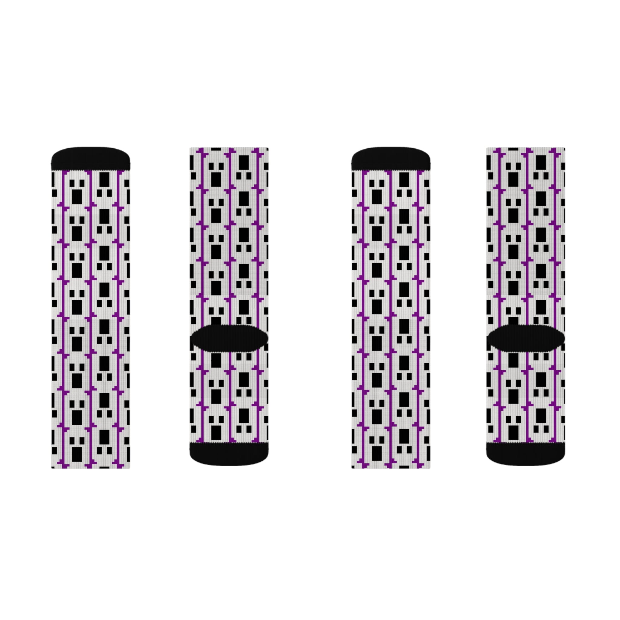 Stylish Graphic Socks, Unique Sock Design, Fun Gift for Her, Fashion Accessories, Sublimation Socks, Trendy Footwear