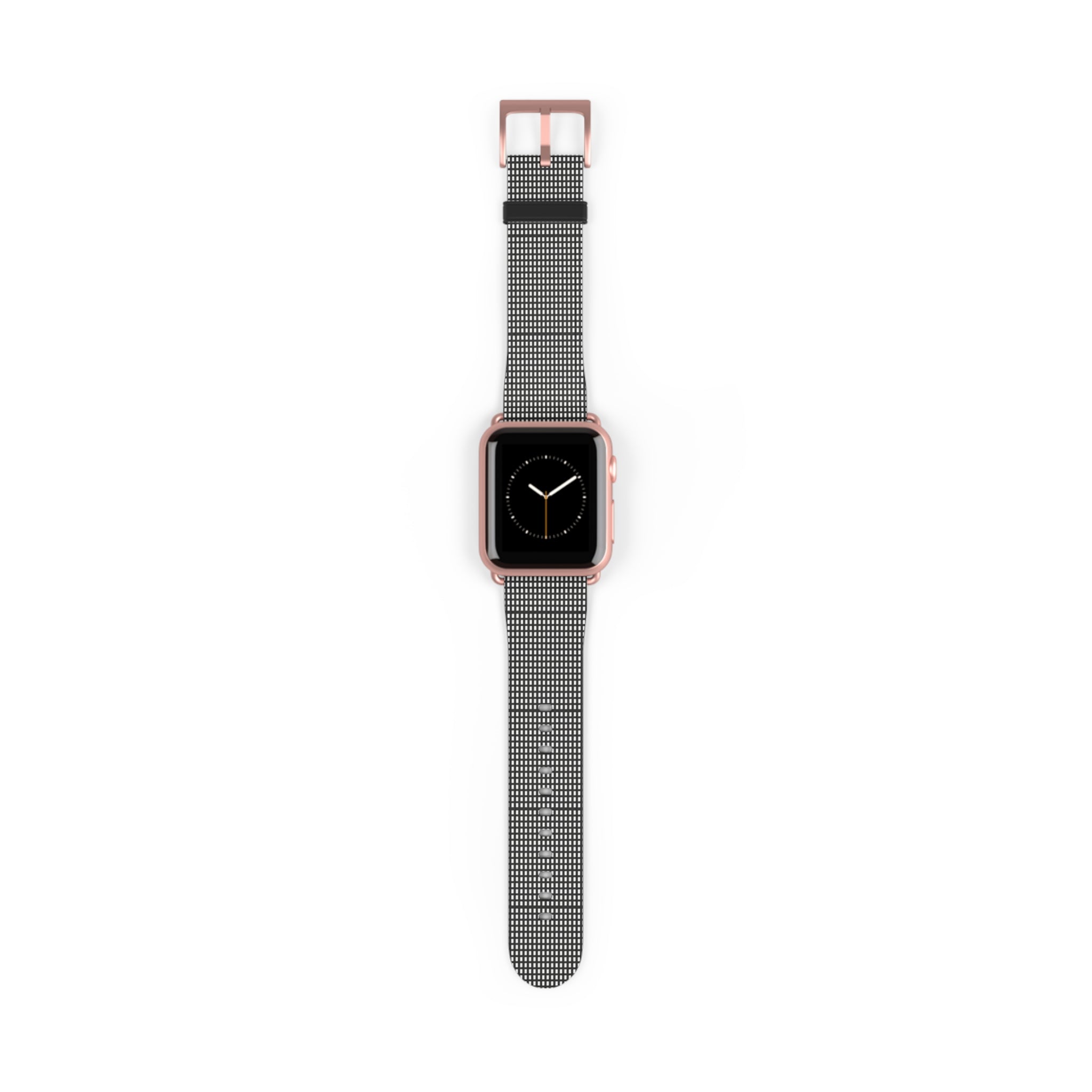 Stylish Black Checkered Watch Band, Modern Accessories, Fitness Trackers, Gift for Him or Her, Apple Watch, Fashionable Wristband