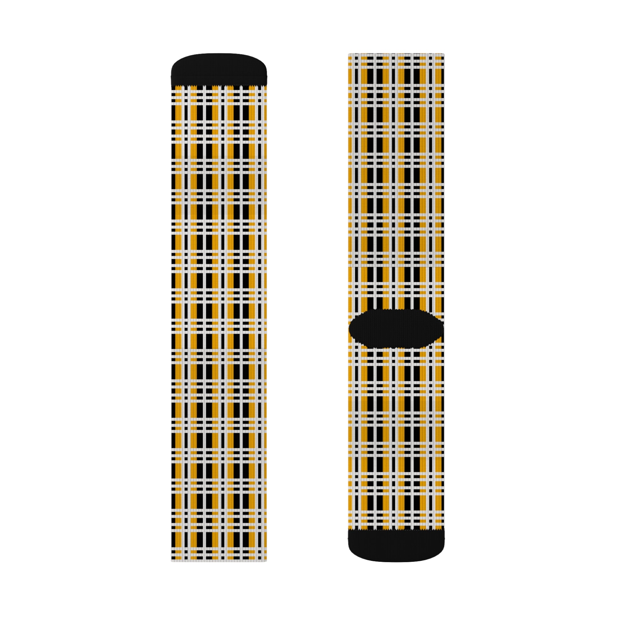 Plaid Sublimation Socks | Cozy Fall Accessory | Gifts for Her | Stylish Everyday Wear | Unique Fashion Statement | Thanksgiving Apparel