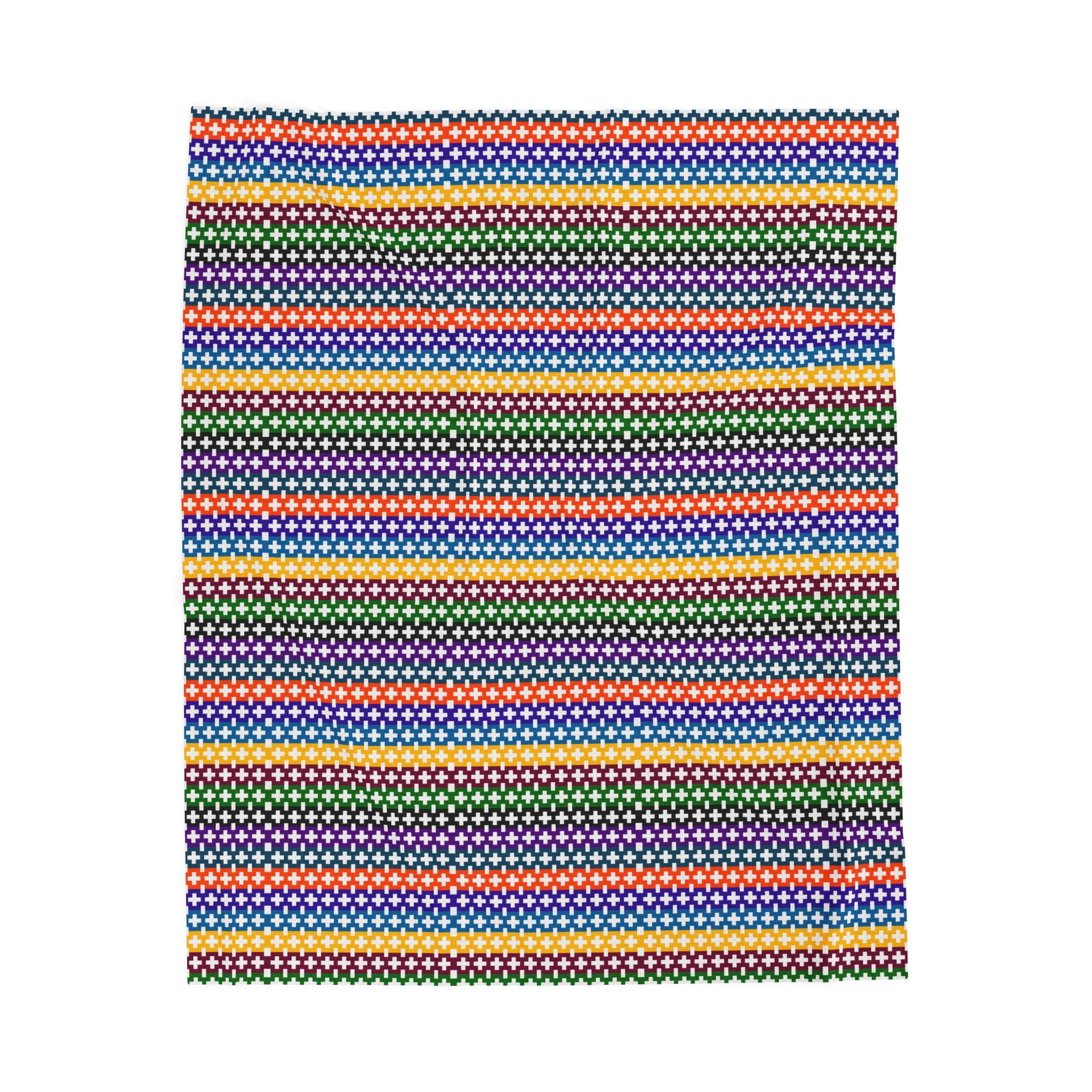 Cozy Velveteen Plush Blanket - Colorful Throw for Home Decor, Soft Gifts for Any Occasion, Kids Room, Couch, or Bed