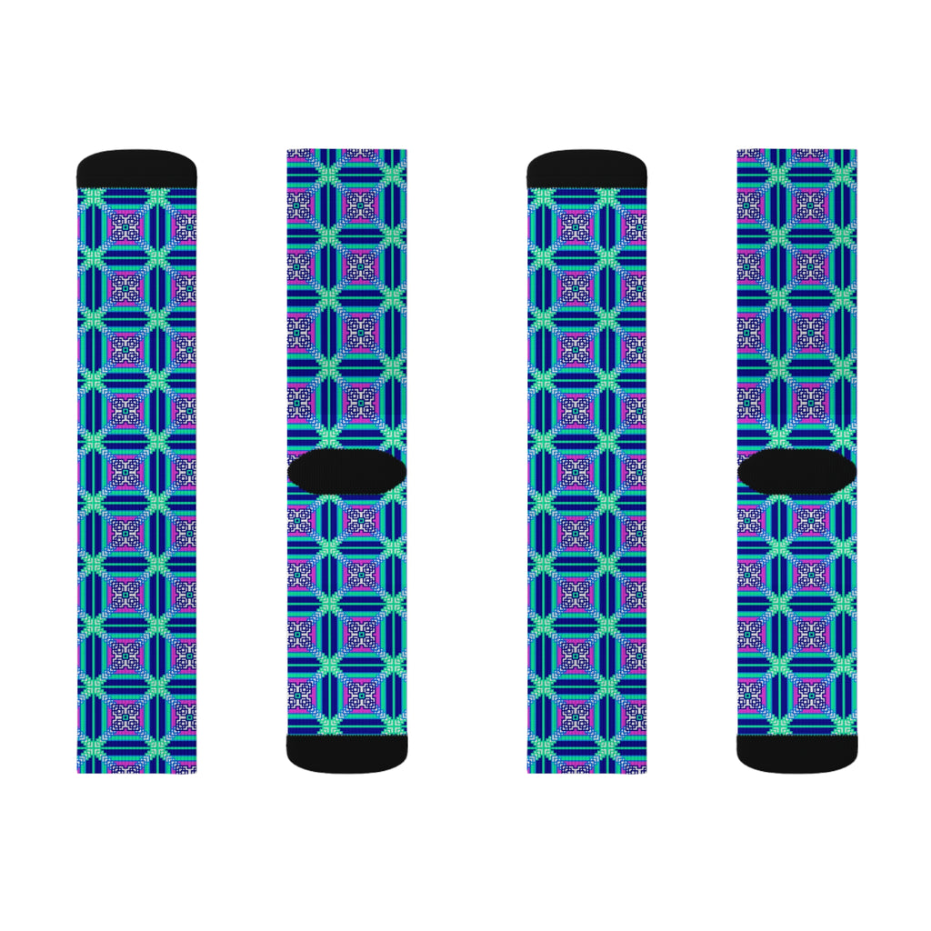 Vibrant Sublimation Socks | Colorful Fashion Socks, Unique Gift for Her, Cozy Holiday Socks, Fun Casual Wear, Trendy Accessories