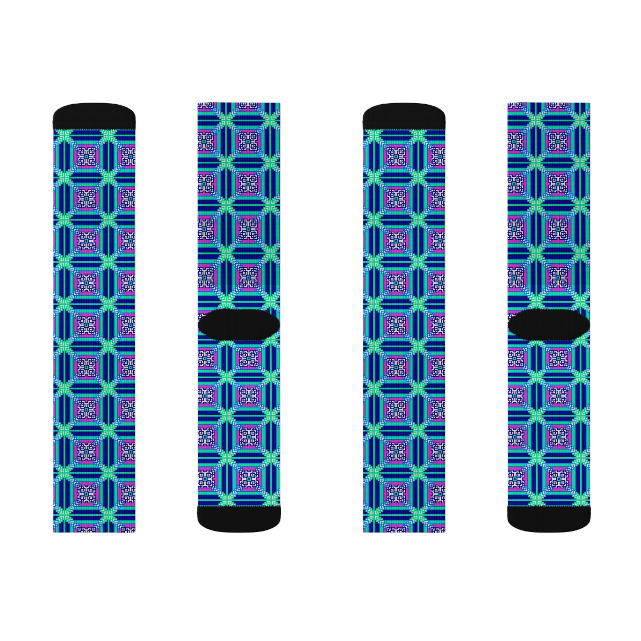 Vibrant Sublimation Socks | Colorful Fashion Socks, Unique Gift for Her, Cozy Holiday Socks, Fun Casual Wear, Trendy Accessories