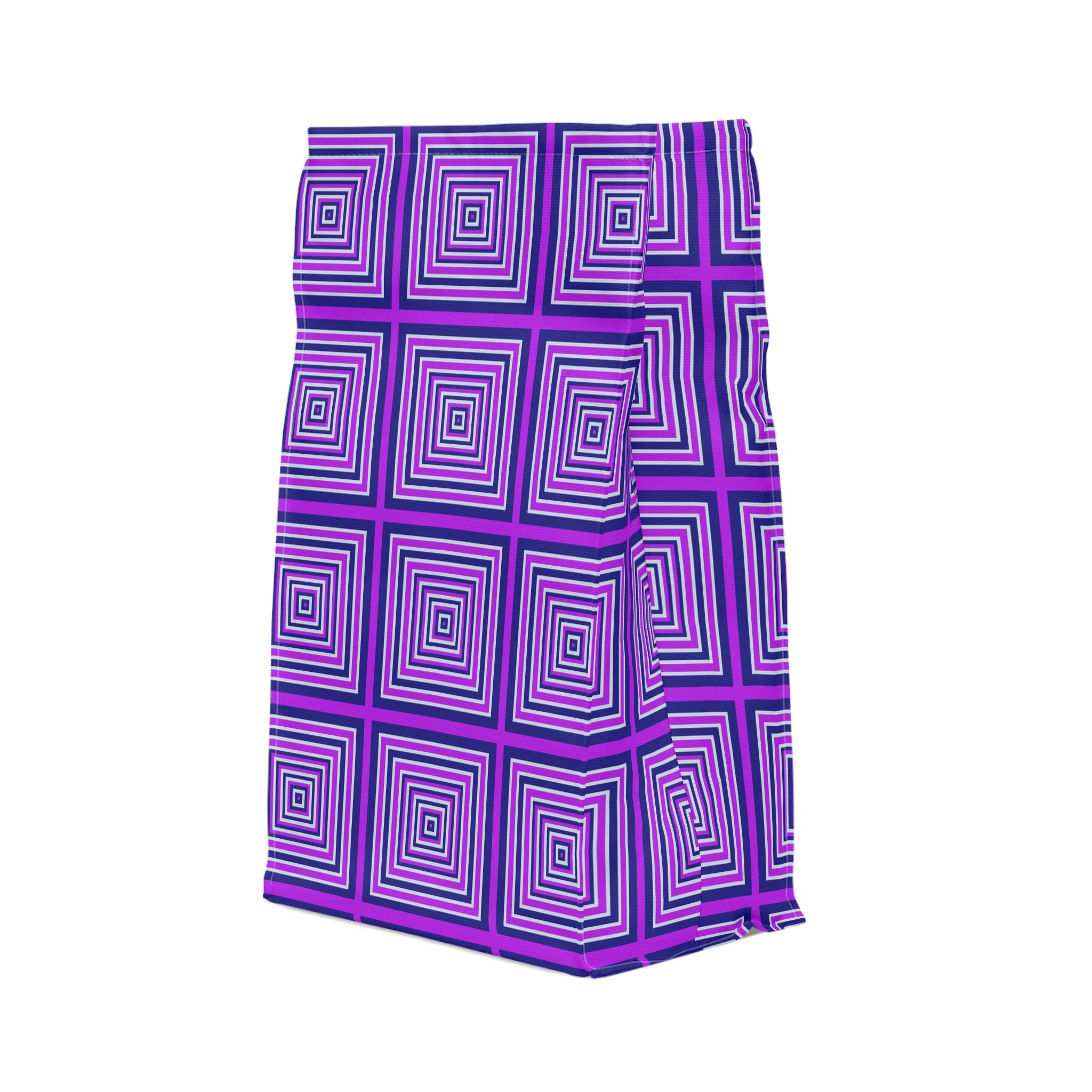 Vibrant Geometric Pattern Lunch Bag, Insulated Lunch Tote for Kids, Stylish Lunch Bag for School, Picnic Lunch Carrier, Unique Gift Idea