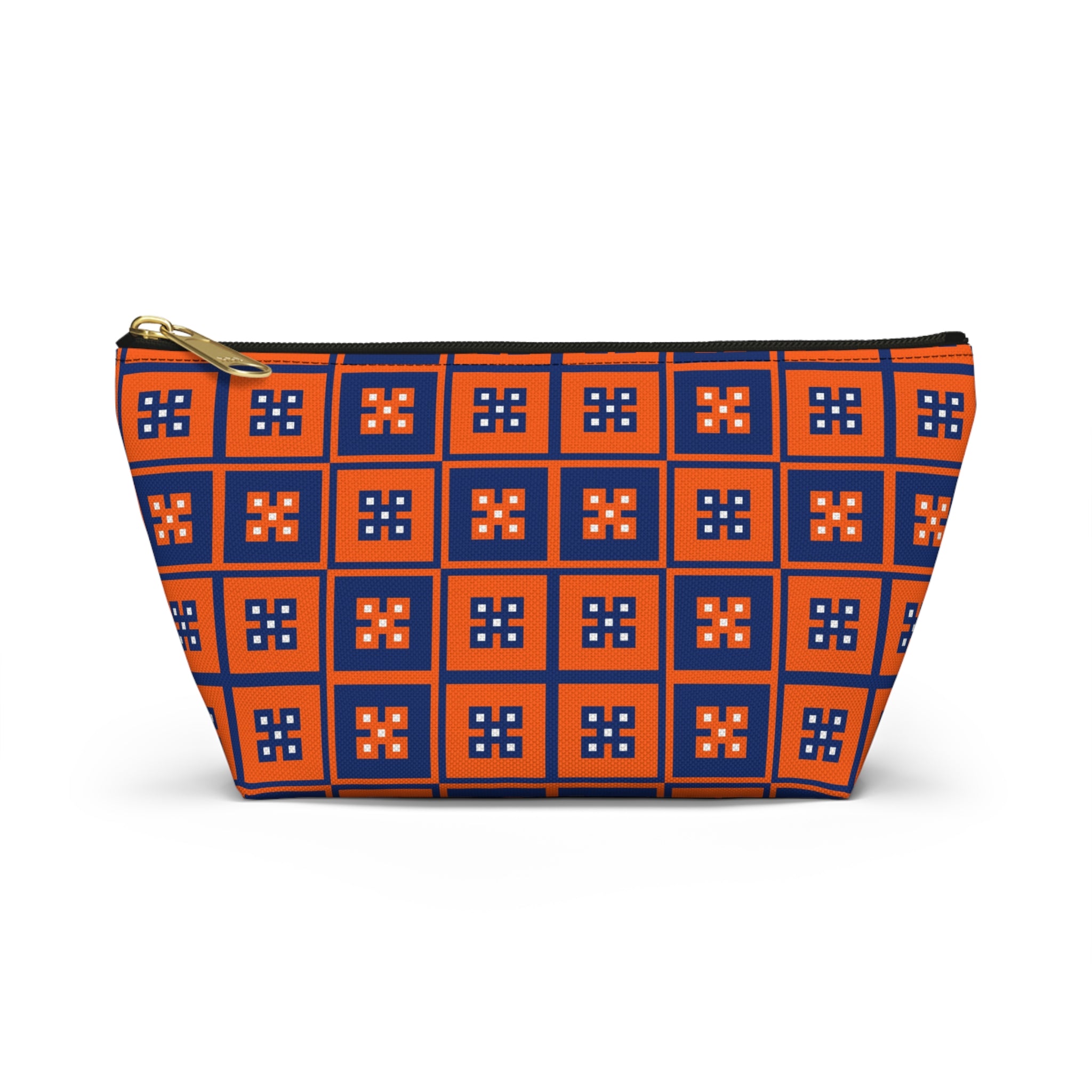 Vibrant T-bottom Accessory Pouch for Essentials, Makeup Organizer, Travel Bag, Gift for Friends, Eco-friendly Design