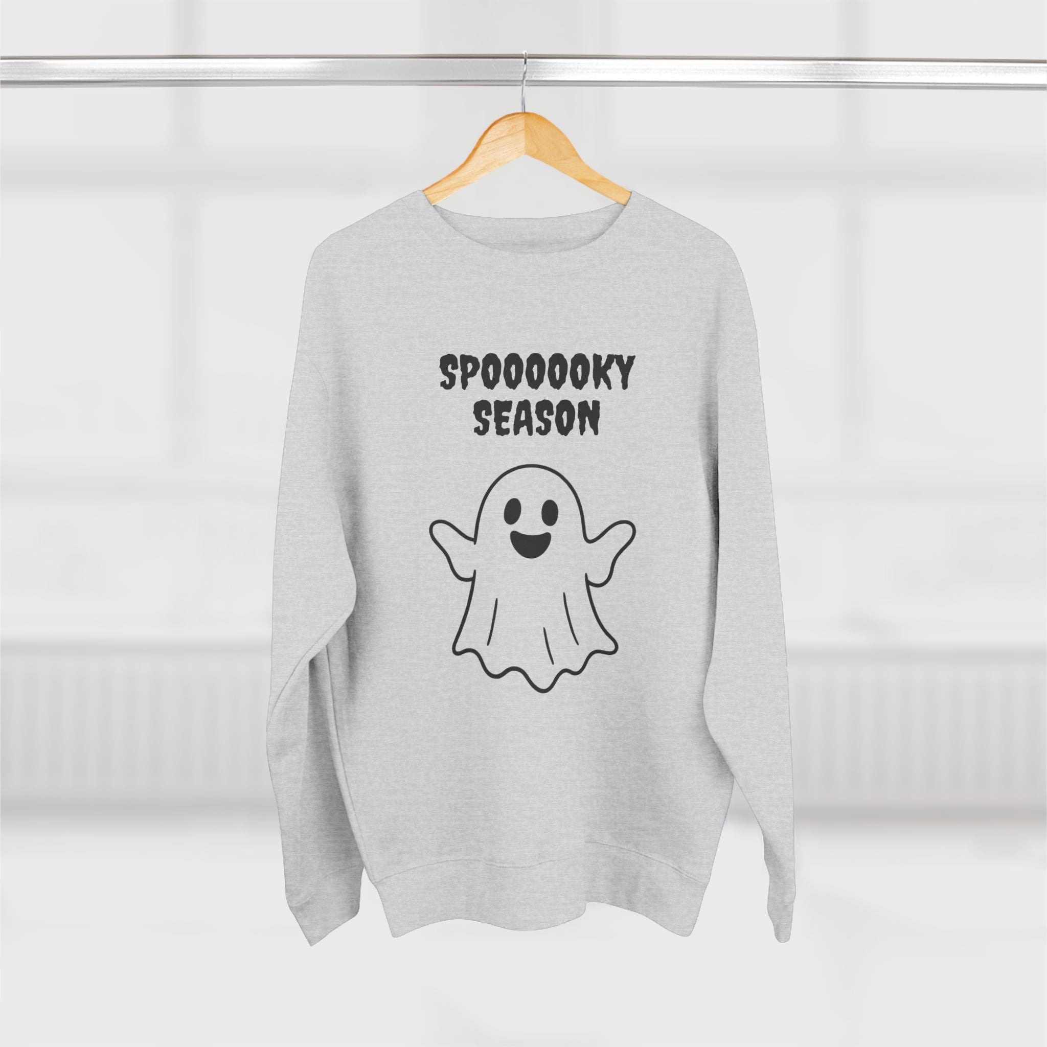 Spooky Season Unisex Crewneck Sweatshirt, Halloween Sweatshirt, Comfortable Fall Apparel, Cozy Ghost Sweater, October Fashion, Trendy [...]