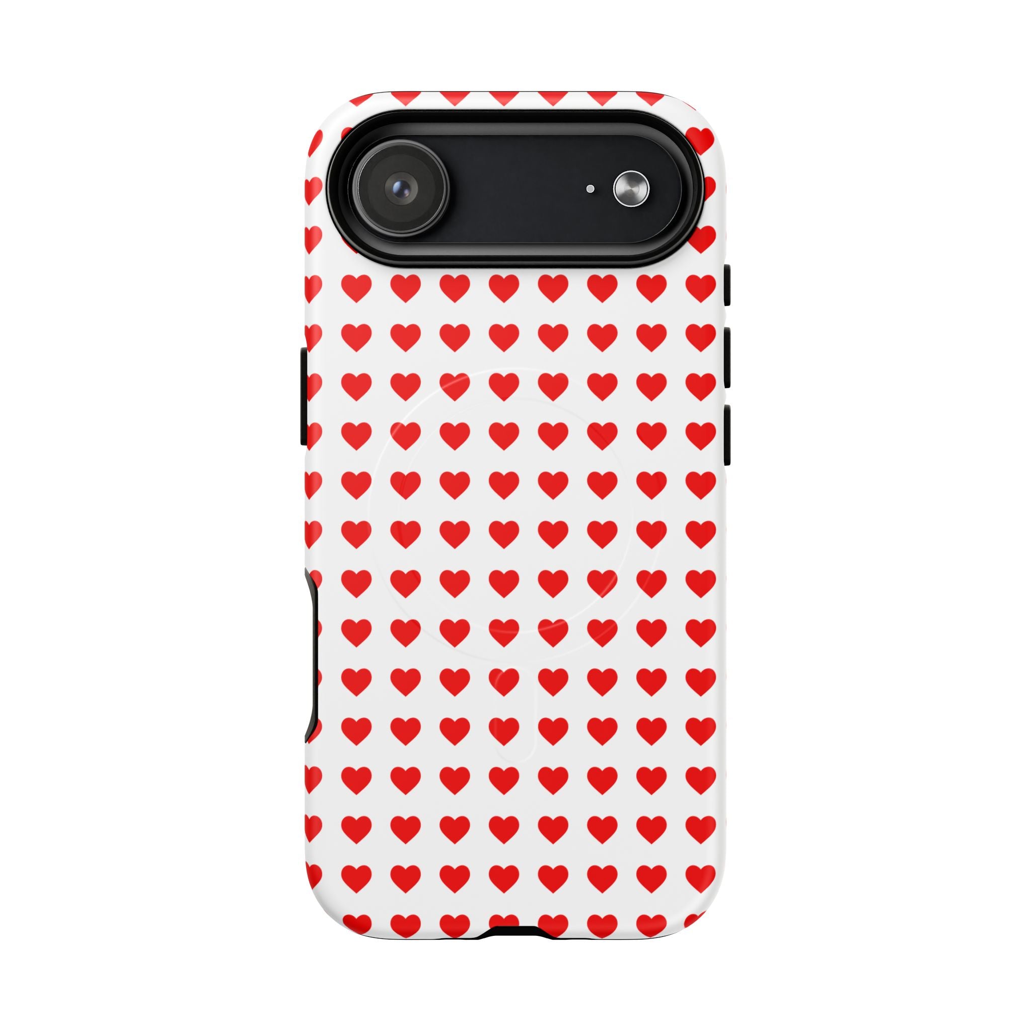 Heart Pattern Phone Case, Tough Magnetic Case, Cute Phone Cover, Valentine Gift, Stylish Accessory