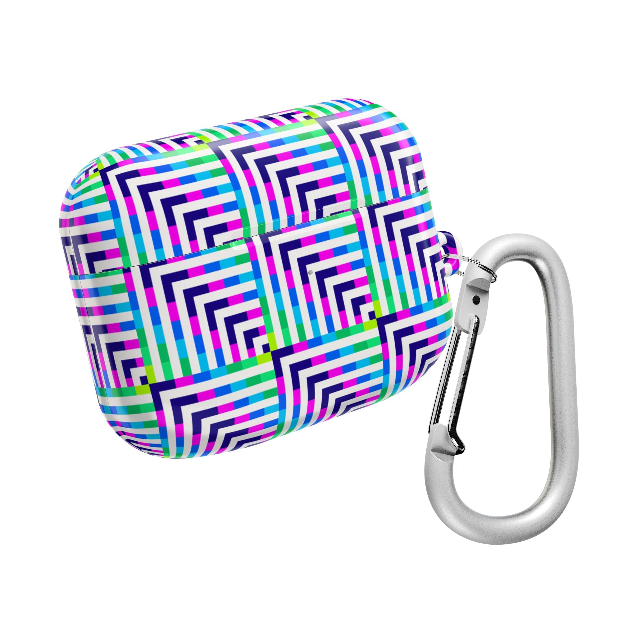 Colorful Geometric AirPod Case - Trendy, Durable, Unique Gift for Music Lovers, Perfect for Holidays and Everyday Use