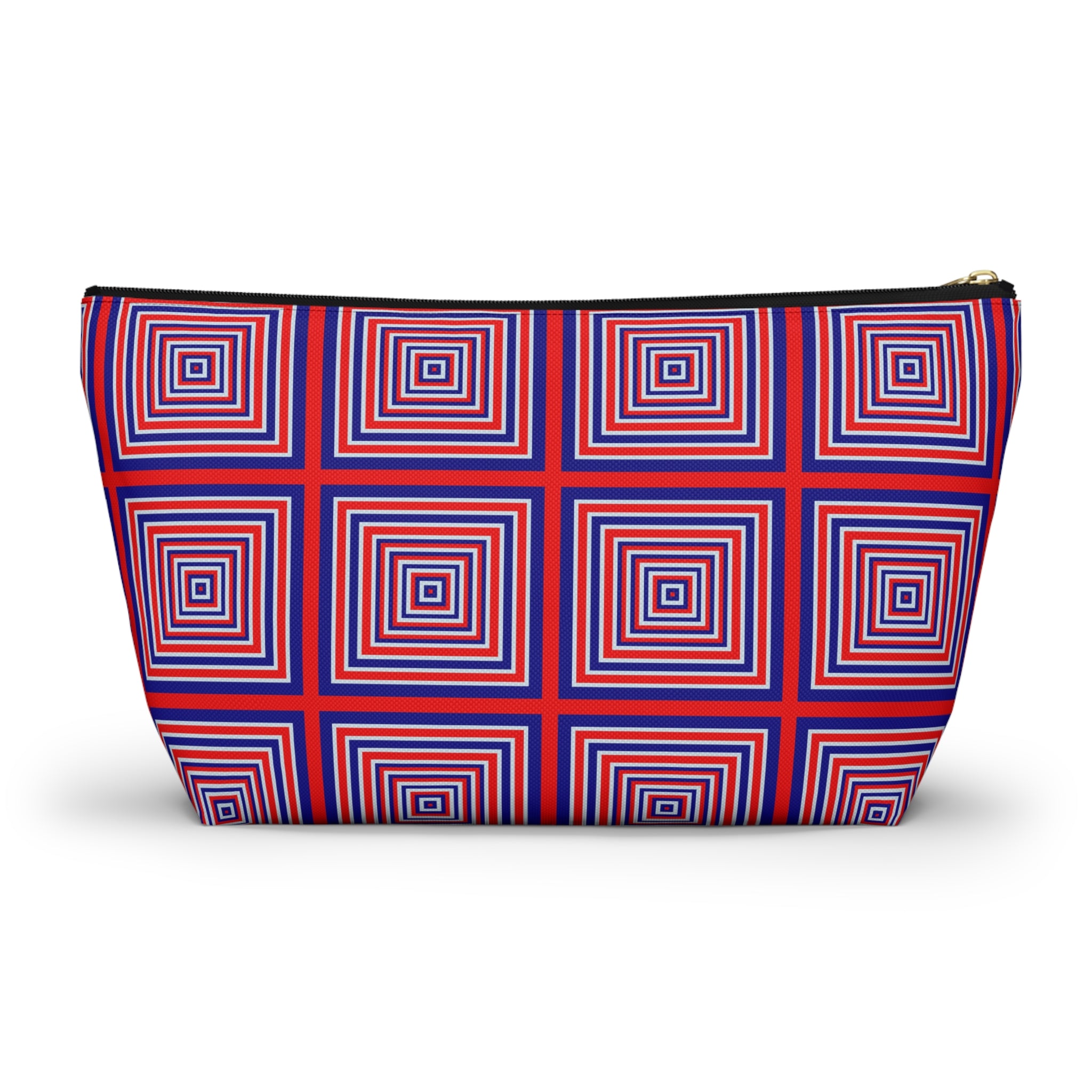 Geometric Print Accessory Pouch, Colorful Makeup Bag, Travel Organizer, Gift for Her, Summer Vibes