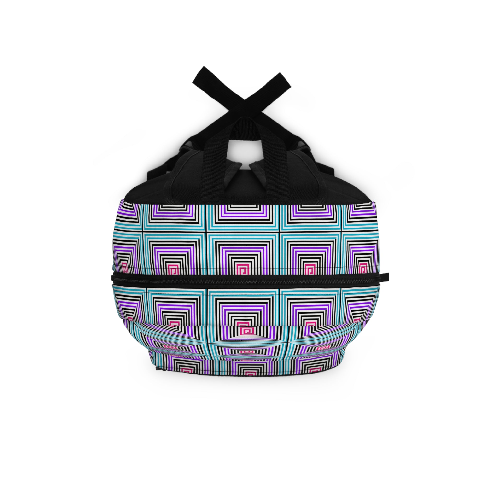 Colorful Geometric Pattern Backpack, Trendy School Bag, Stylish Travel Backpack, Unique Gift for Students, Everyday Use