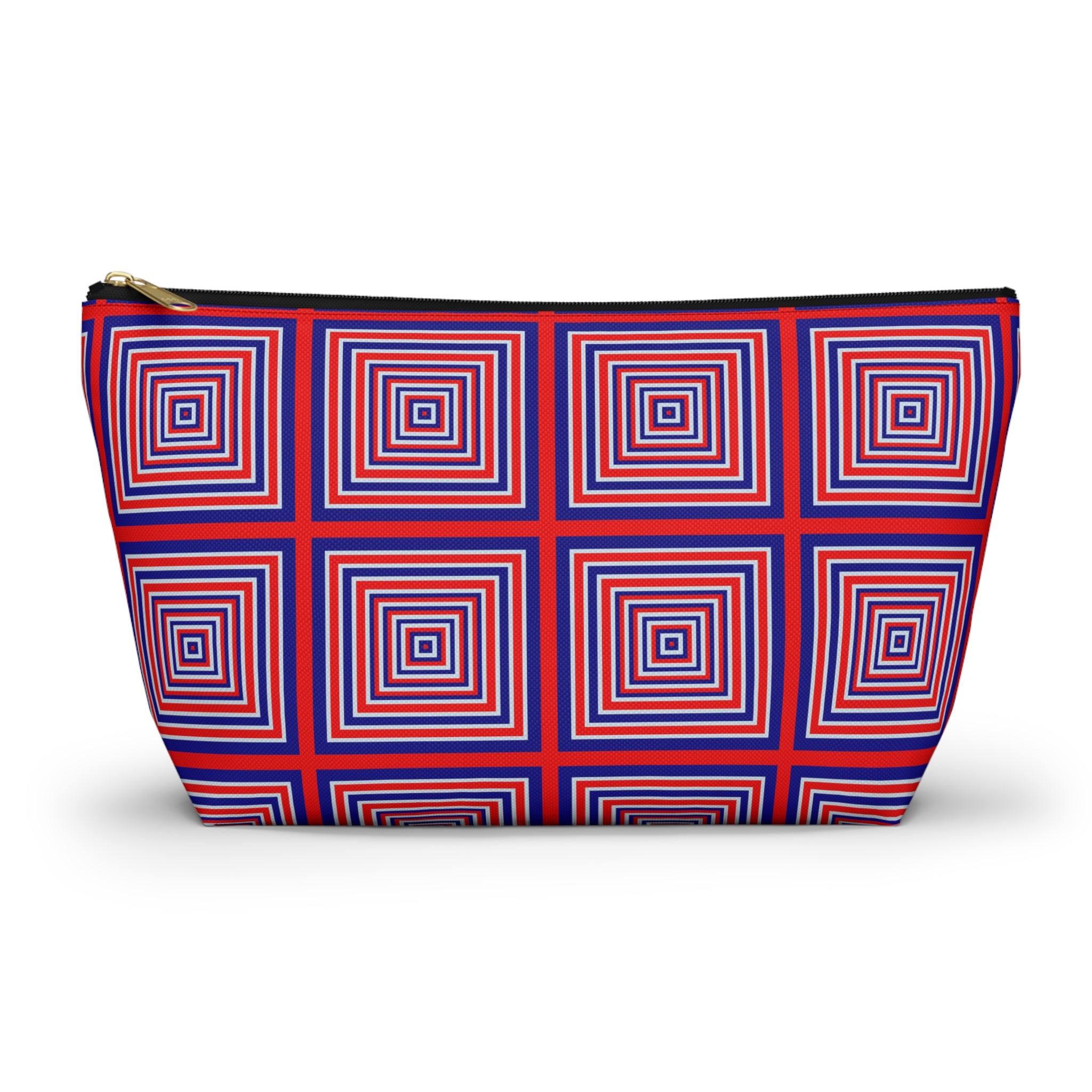 Geometric Print Accessory Pouch, Colorful Makeup Bag, Travel Organizer, Gift for Her, Summer Vibes