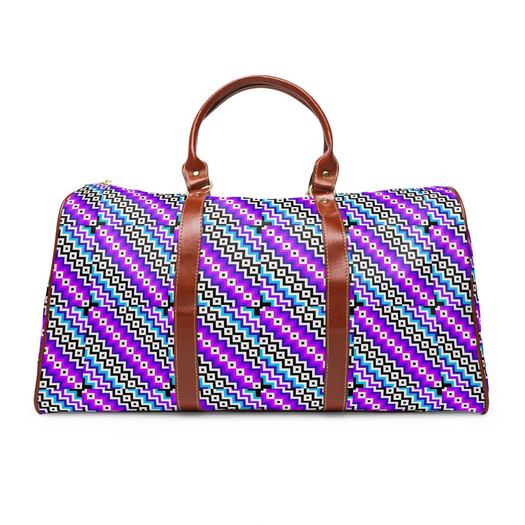 Colorful Waterproof Travel Bag, Stylish Duffle Bag, Beach Ready Luggage, Adventure Carry-On, Perfect for Trips & Weekend Getaways