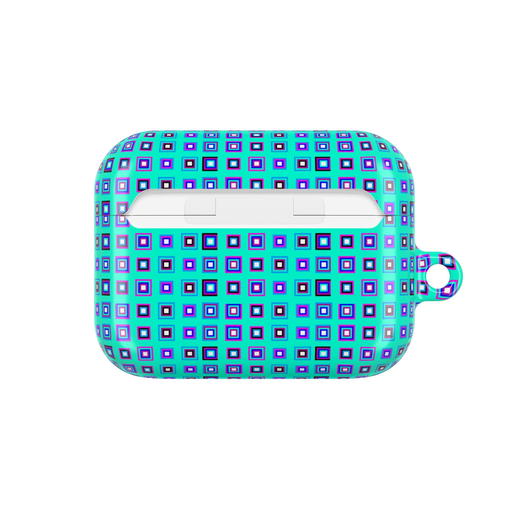 Stylish AirPod Cases with Colorful Geometric Design, Cute AirPod Cover, Trendy Tech Accessory, Gift for Music Lovers