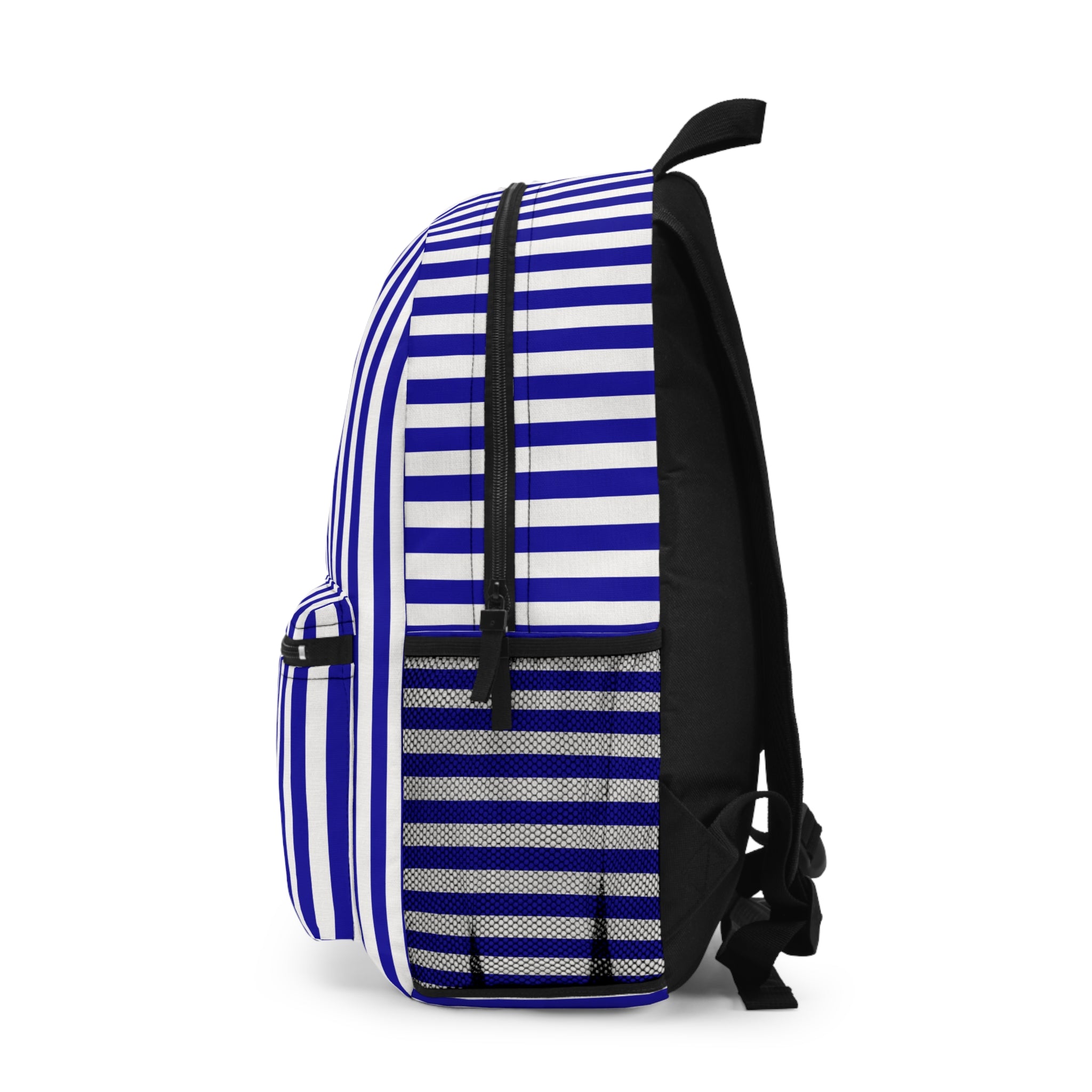 Stylish Striped Backpack, Casual Daypack, Trendy School Bag, Beach Tote, Travel Backpack, Gift for Students