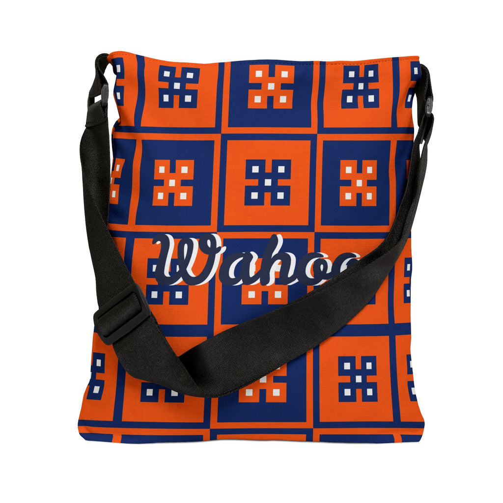 Vibrant Adjustable Tote Bag, Wahooa Tote, Stylish Shoulder Bag, Colorful Everyday Tote, Unique Gift for Students