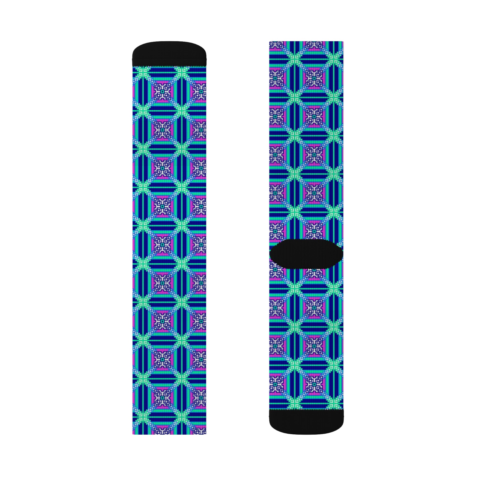 Vibrant Sublimation Socks | Colorful Fashion Socks, Unique Gift for Her, Cozy Holiday Socks, Fun Casual Wear, Trendy Accessories