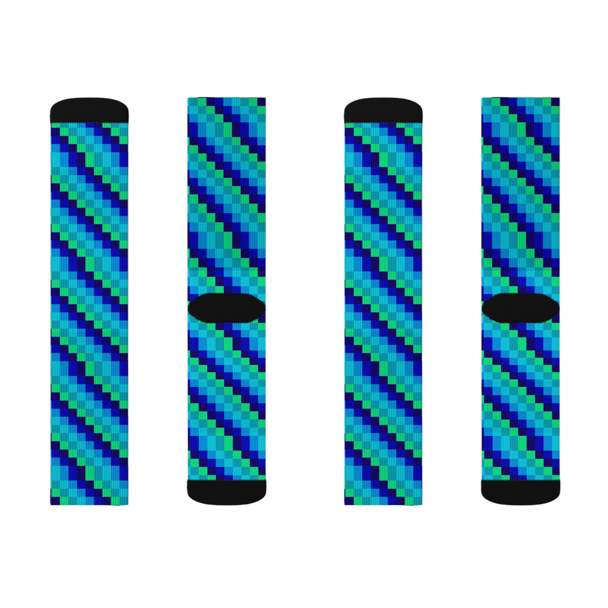 Colorful Geometric Sublimation Socks, Comfortable Fashionable Socks, Unique Gift Socks, Playful Pattern Socks, Cozy Trendy Socks