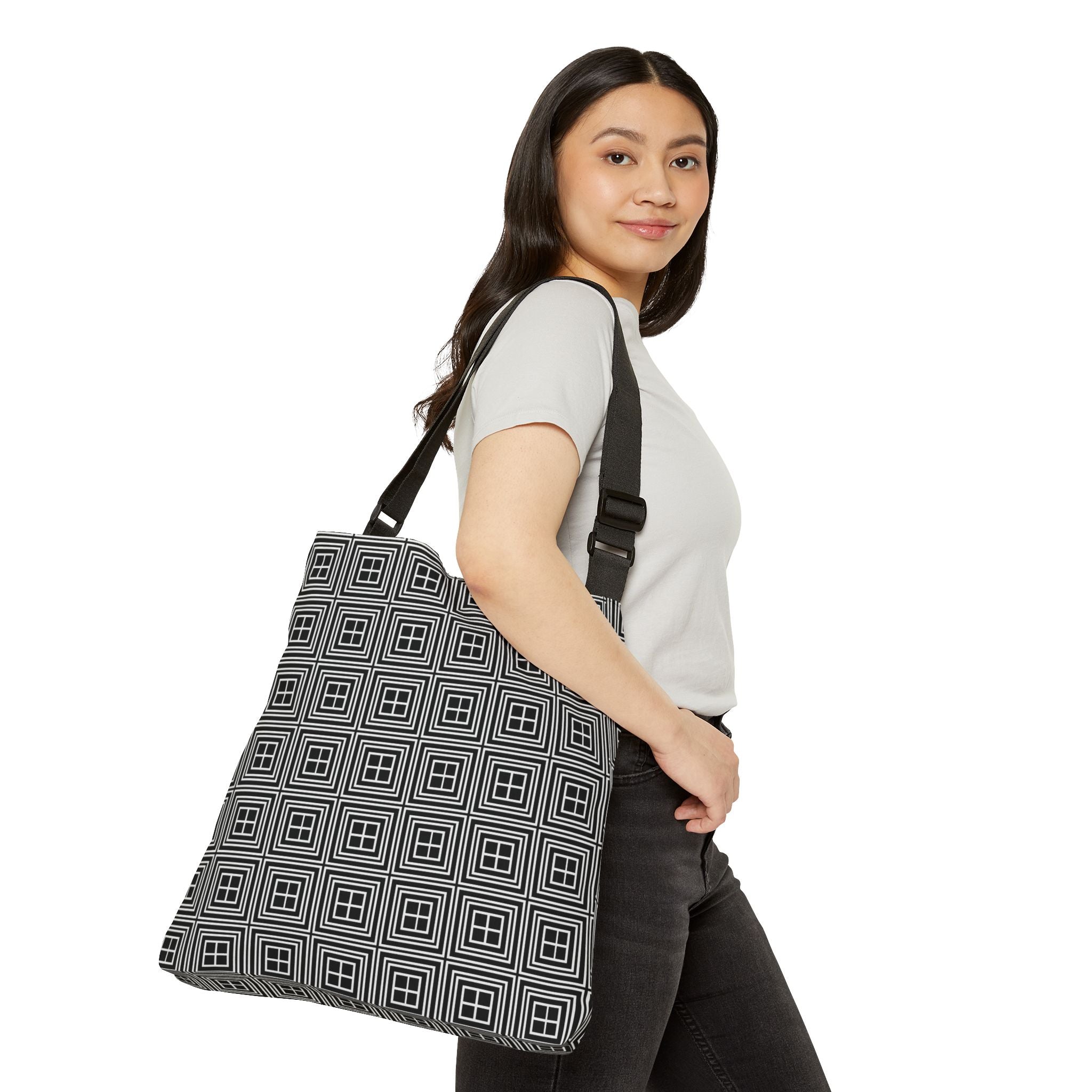 Stylish Adjustable Tote Bag, Modern Bag for Everyday Use, Reusable Shopping Tote, Perfect Birthday Gift, Eco-Friendly Bag