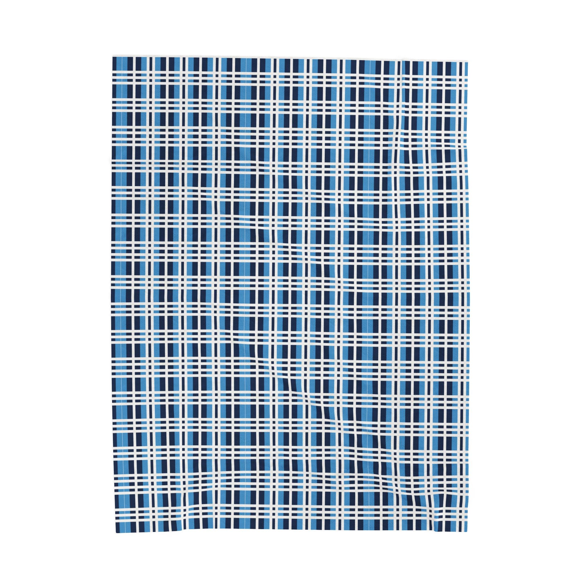 Cozy Plaid Velveteen Plush Blanket, Soft Throw Blanket for Home Decor, Gift for College Students, Campfire Blanket, Stylish Warm Cover