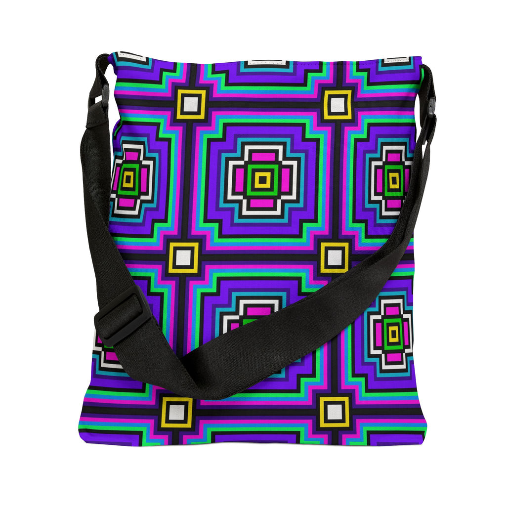 Vibrant Abstract Adjustable Tote Bag, Eco-Friendly Bag, Stylish Shopping Bag, Summer Accessory, Perfect for Travel, Gift for Art Lovers