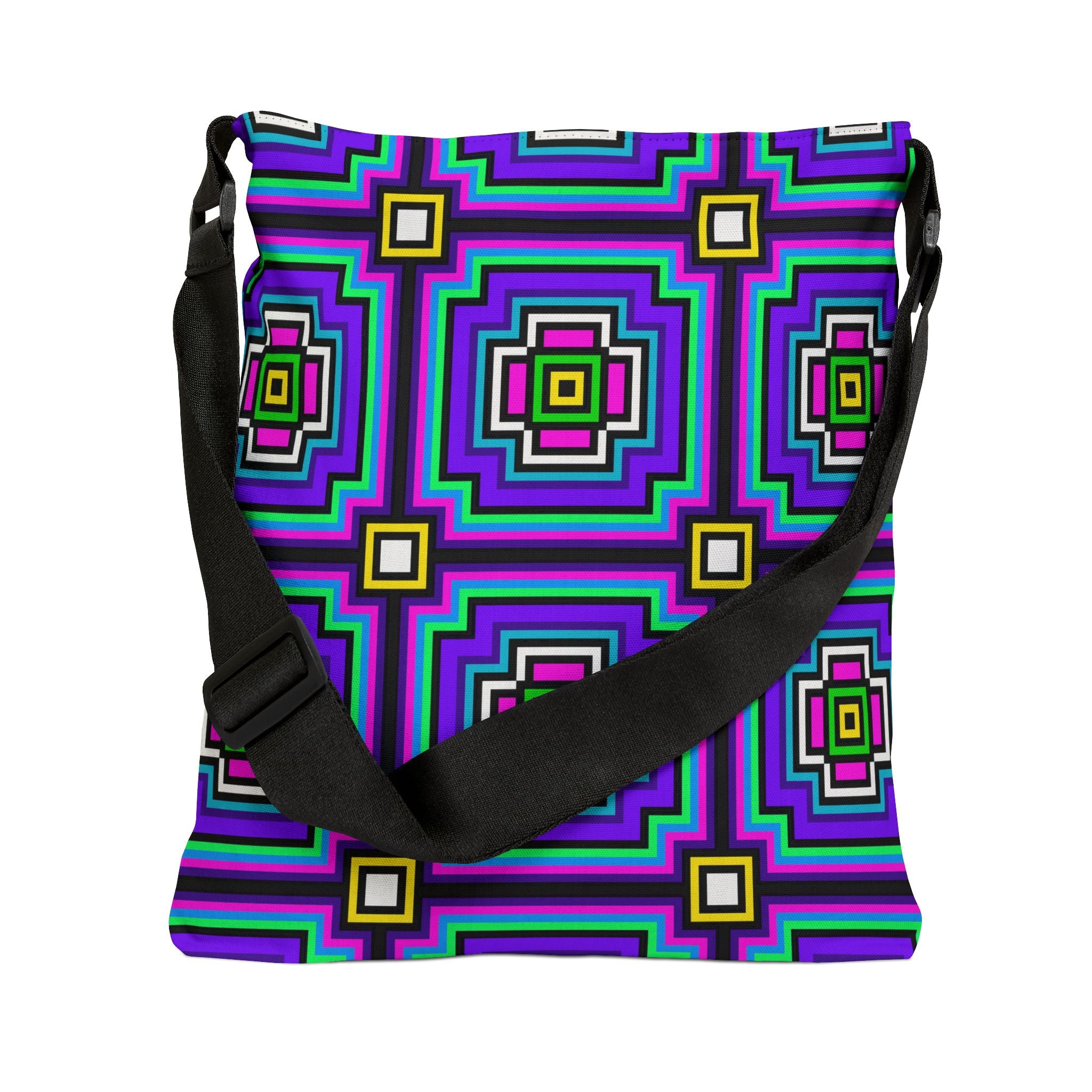 Vibrant Abstract Adjustable Tote Bag, Eco-Friendly Bag, Stylish Shopping Bag, Summer Accessory, Perfect for Travel, Gift for Art Lovers