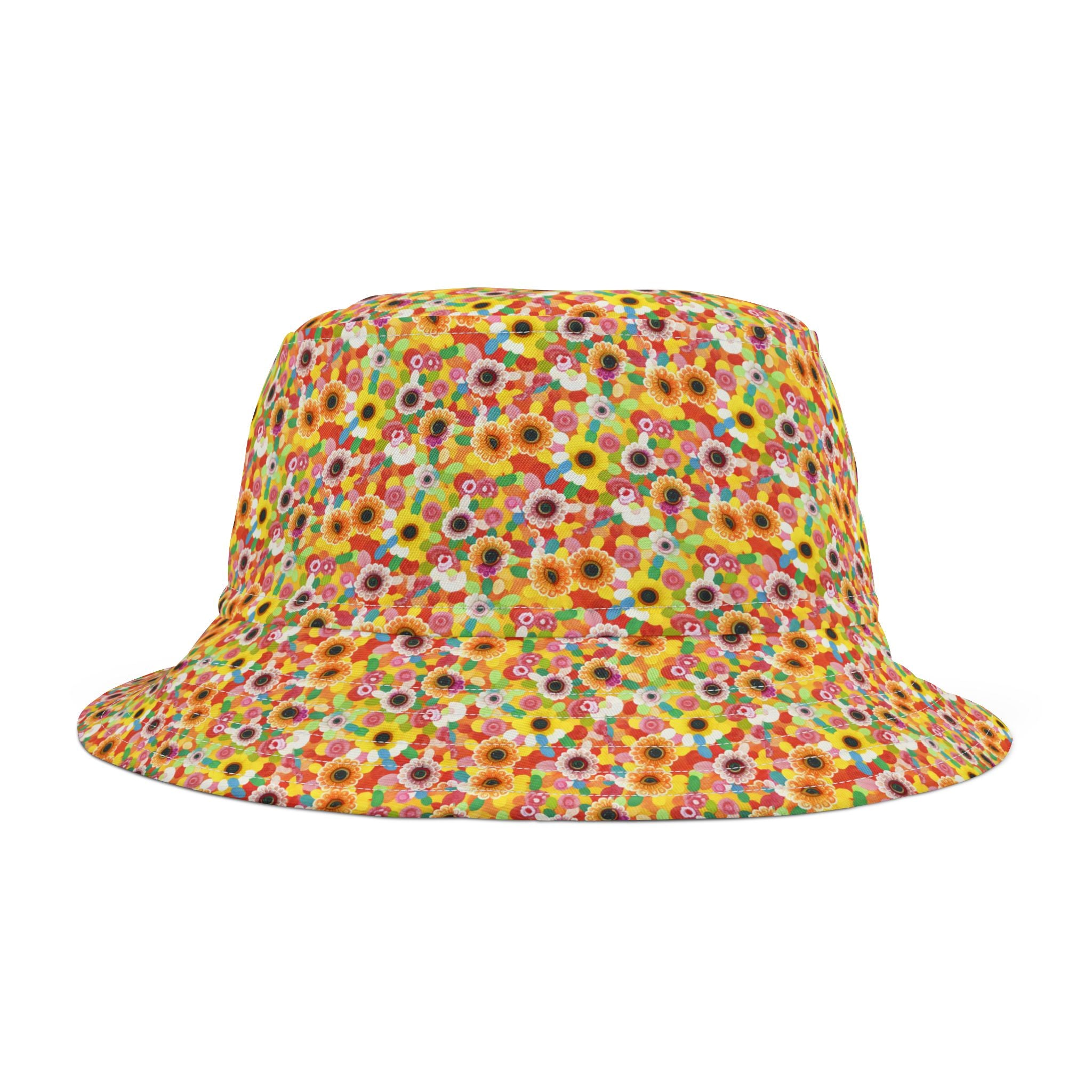 Colorful Floral Bucket Hat, Summer Accessories, Trendy Sun Protection Hat, Festival Wear, Vacation Essentials, Gift for Her