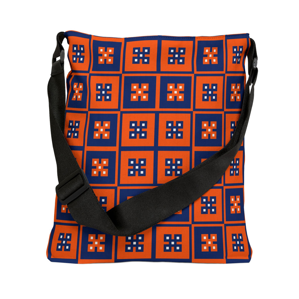 Vibrant Adjustable Tote Bag with Geometric Pattern, Stylish Esprit Bag, All-Purpose Tote for Everyday Use, Festival Ready, Gift for Her