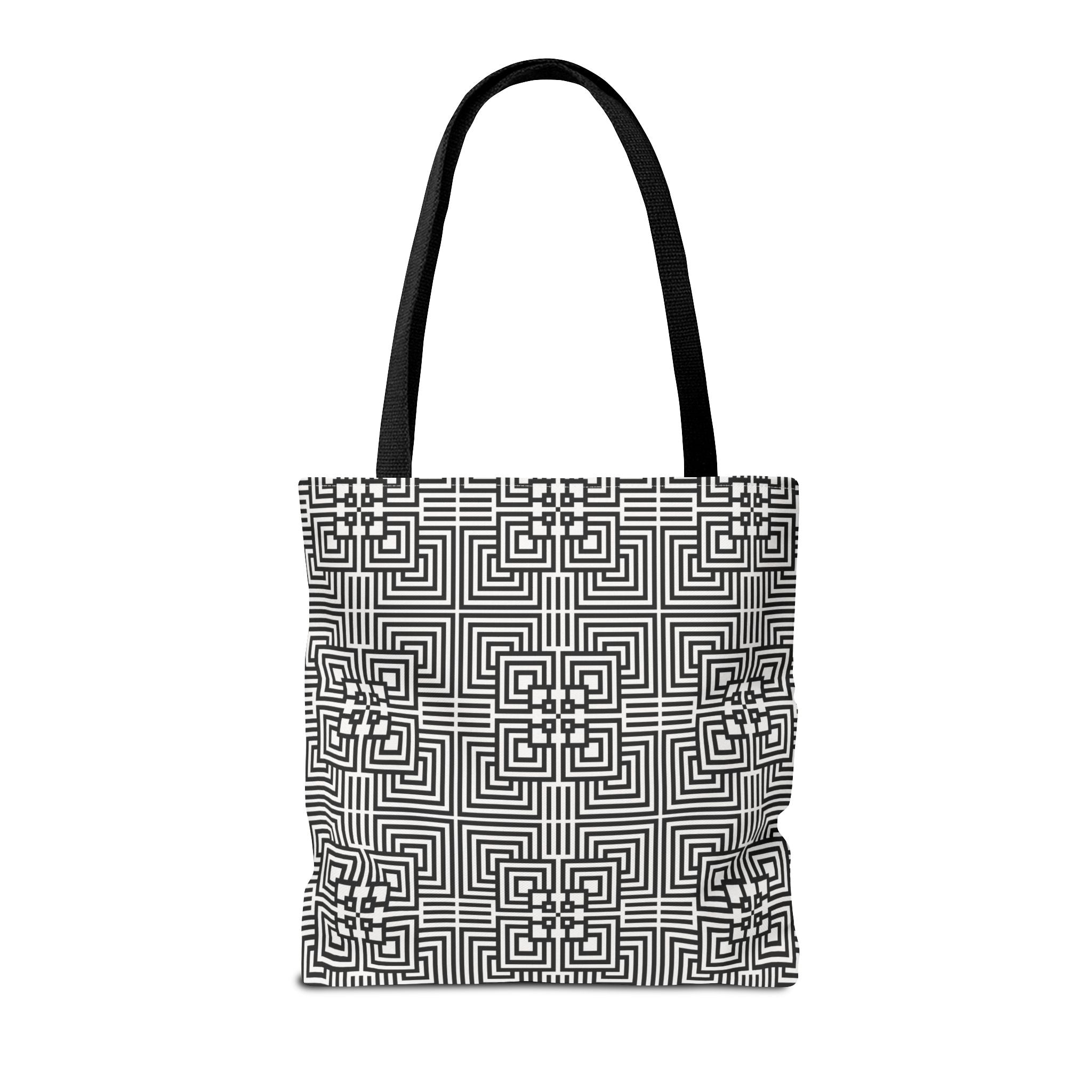 Chic Geometric Tote Bag, Stylish Eco-Friendly Bag, Perfect for Shopping, Beach, Gym, Gifts, Everyday Use