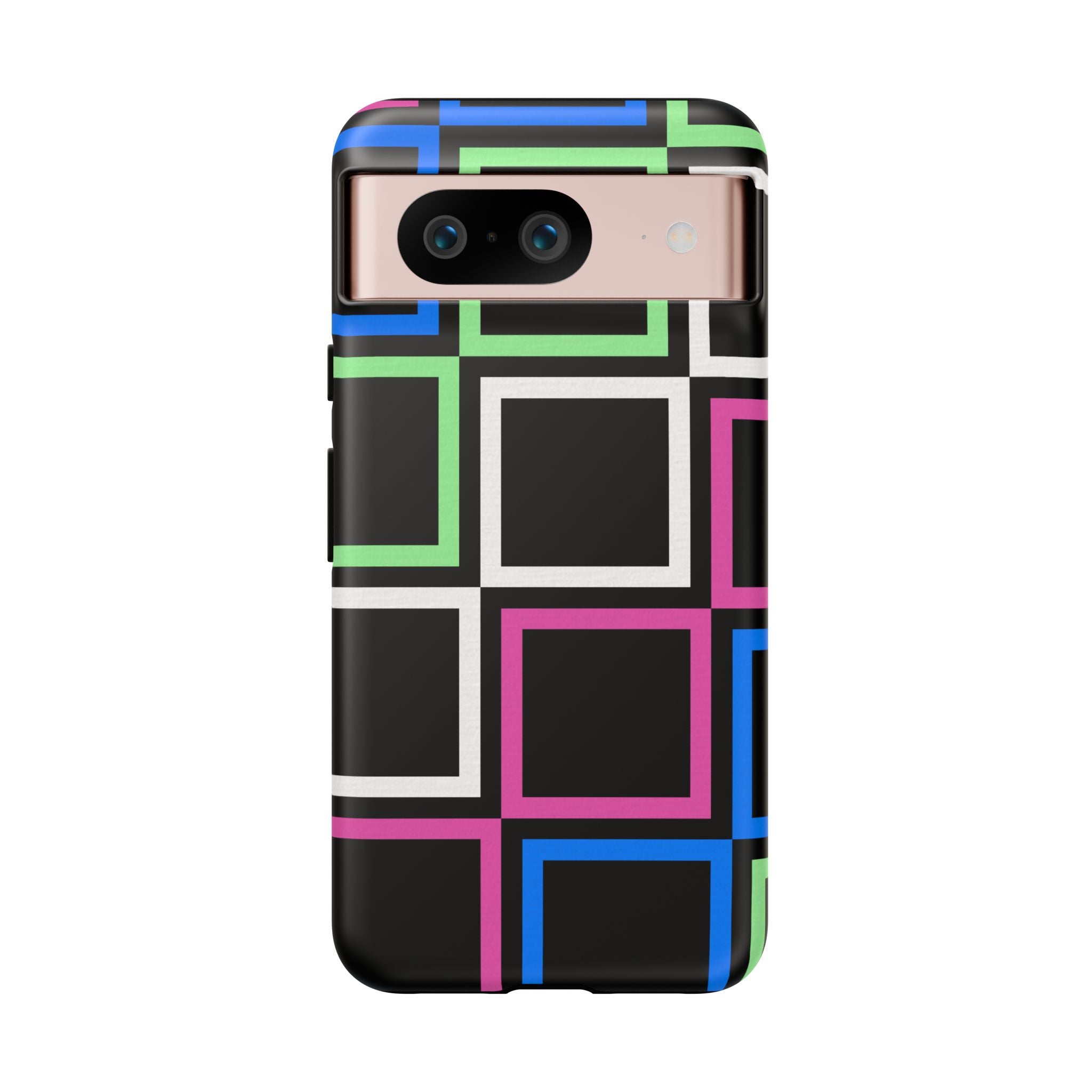 Colorful Geometric Phone Case - Tough Cases, Durable Cover, Stylish Accessory, Gift for Her, Tech Lover