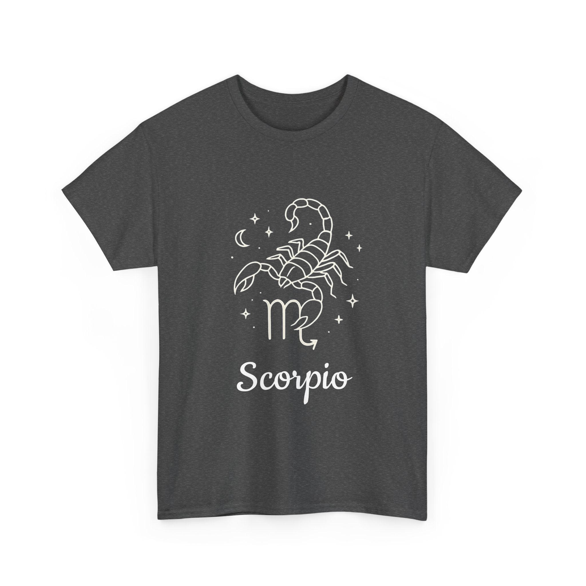 Scorpio Zodiac T-Shirt, Astrology Tee, Horoscope Gift, Casual Wear, Birthday Apparel, Unisex Heavy Cotton Tee
