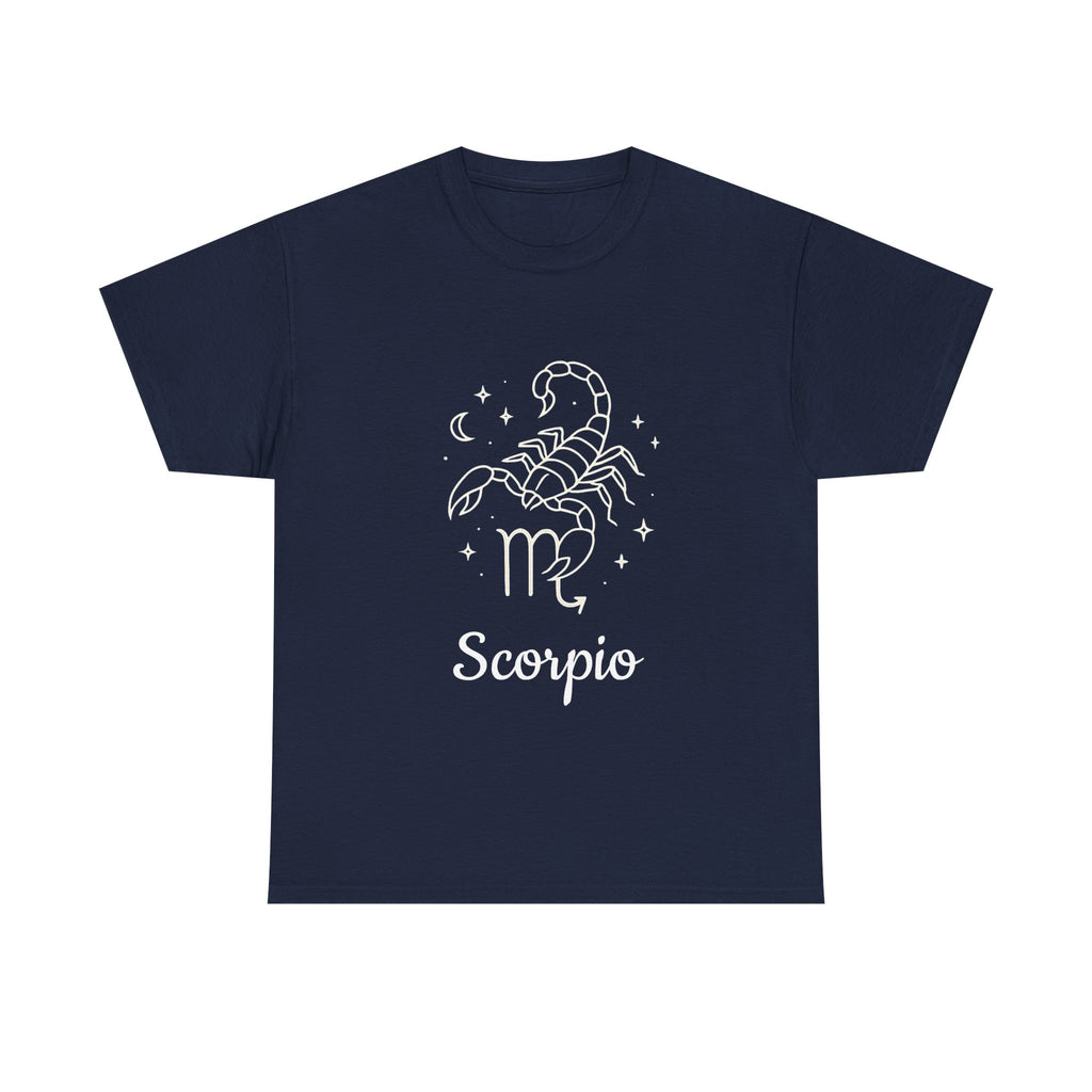 Scorpio Zodiac T-Shirt, Astrology Tee, Horoscope Gift, Casual Wear, Birthday Apparel, Unisex Heavy Cotton Tee