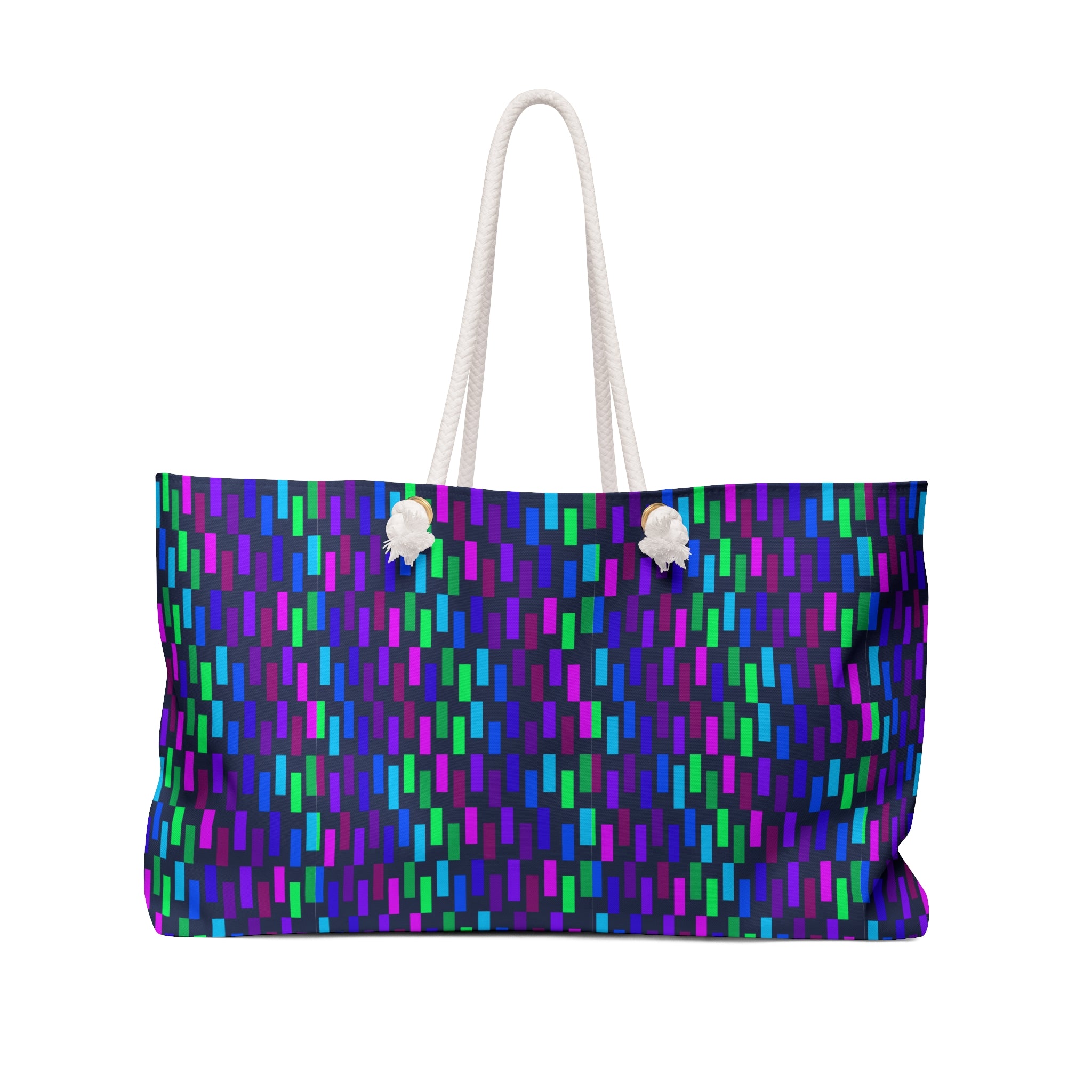 Vibrant Weekend Getaway Bag, Travel Tote, Stylish Gym Bag, Colorful Beach Bag, Eye-Catching Overnight Bag