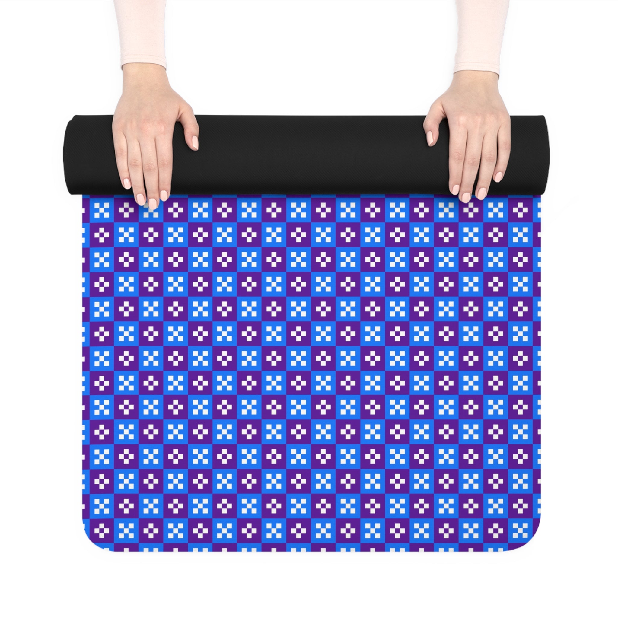 Bohemian Rubber Yoga Mat, Eco-Friendly Exercise, Non-Slip Surface, Gift for Yoga Lovers, Fitness Mat for Home or Studio