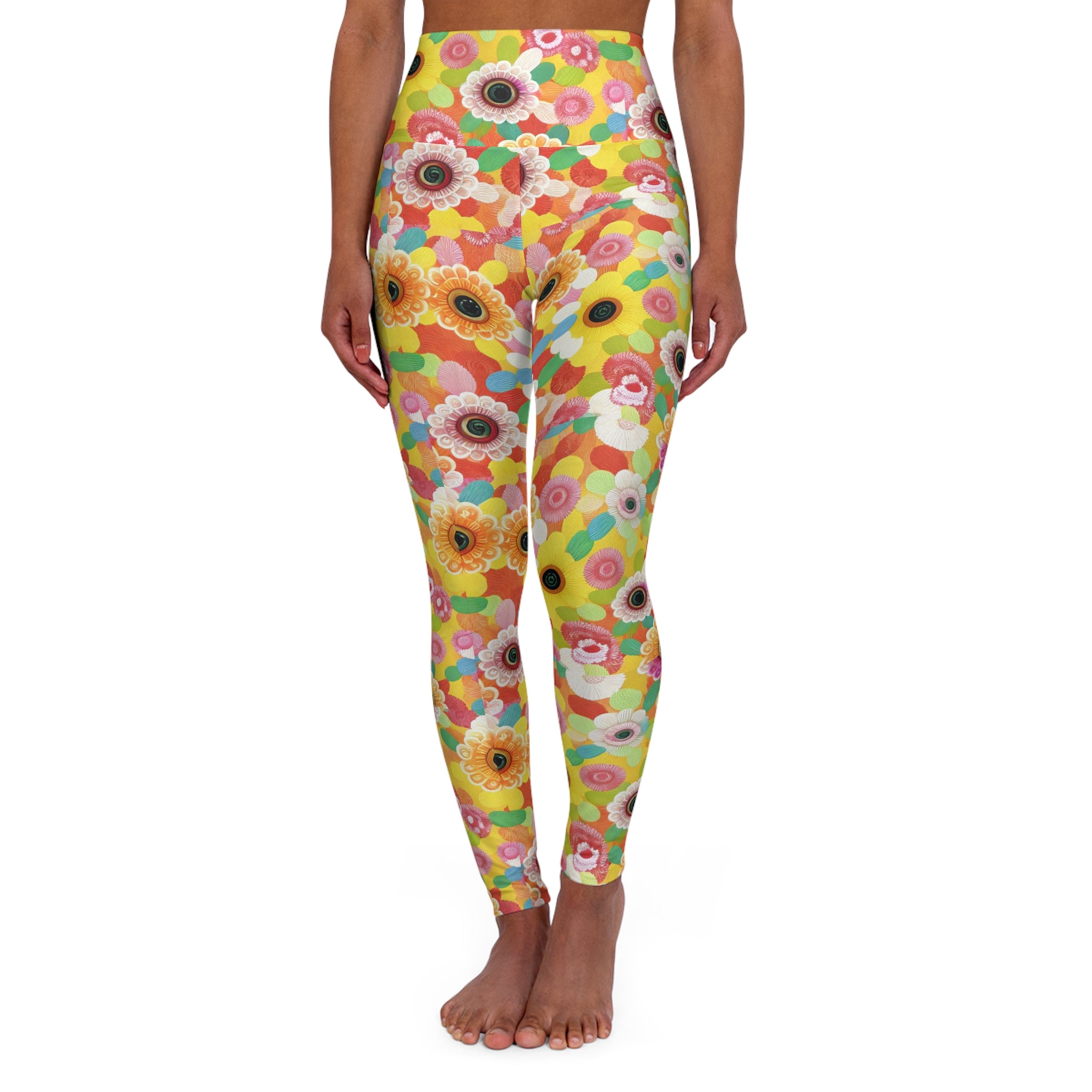 High Waisted Yoga Leggings, Colorful Workout Leggings, Fitness Leggings, Activewear for Women, Yoga Outfit, Casual Leggings