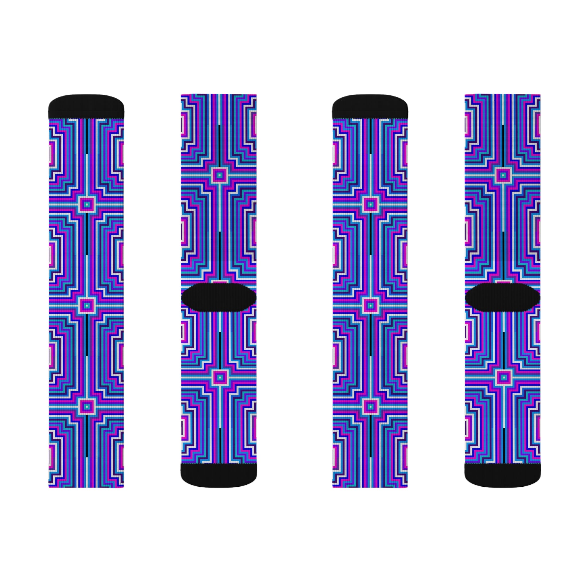Vibrant Patterned Socks, Colorful Sublimation Socks for Women, Funky Gift for Her, Trendy Fashion Accessory, Perfect for Casual Wear