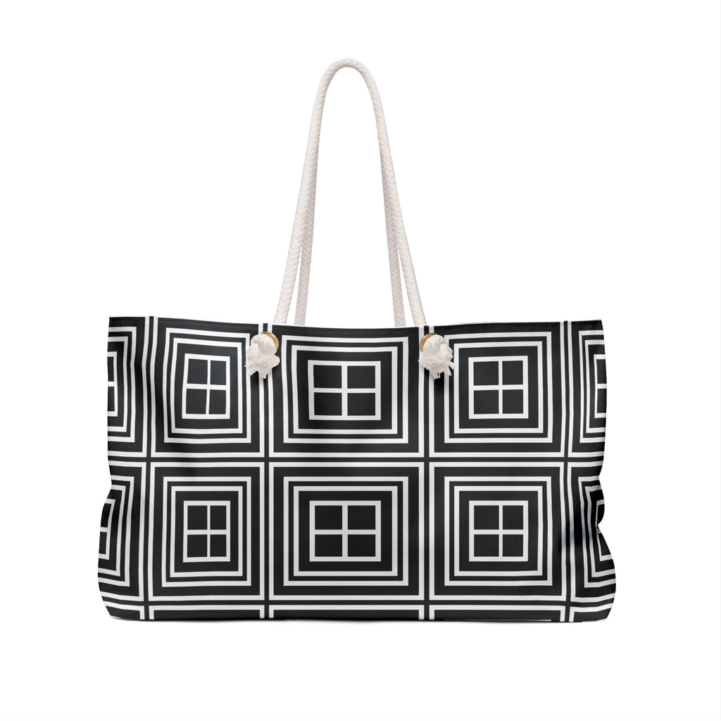 Stylish Modern Weekender Bag, Travel Tote, Beach Bag, Overnight Bag, Chic Gym Bag, Versatile Fashion Accessory