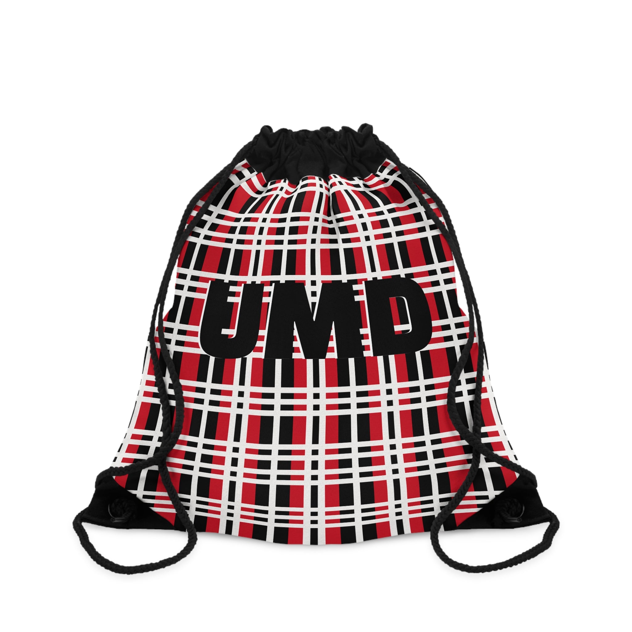 Plaid Drawstring Bag - Stylish Gym Sack, School Backpack, Cute Tote, Gift for Students, Trendy Travel Accessory