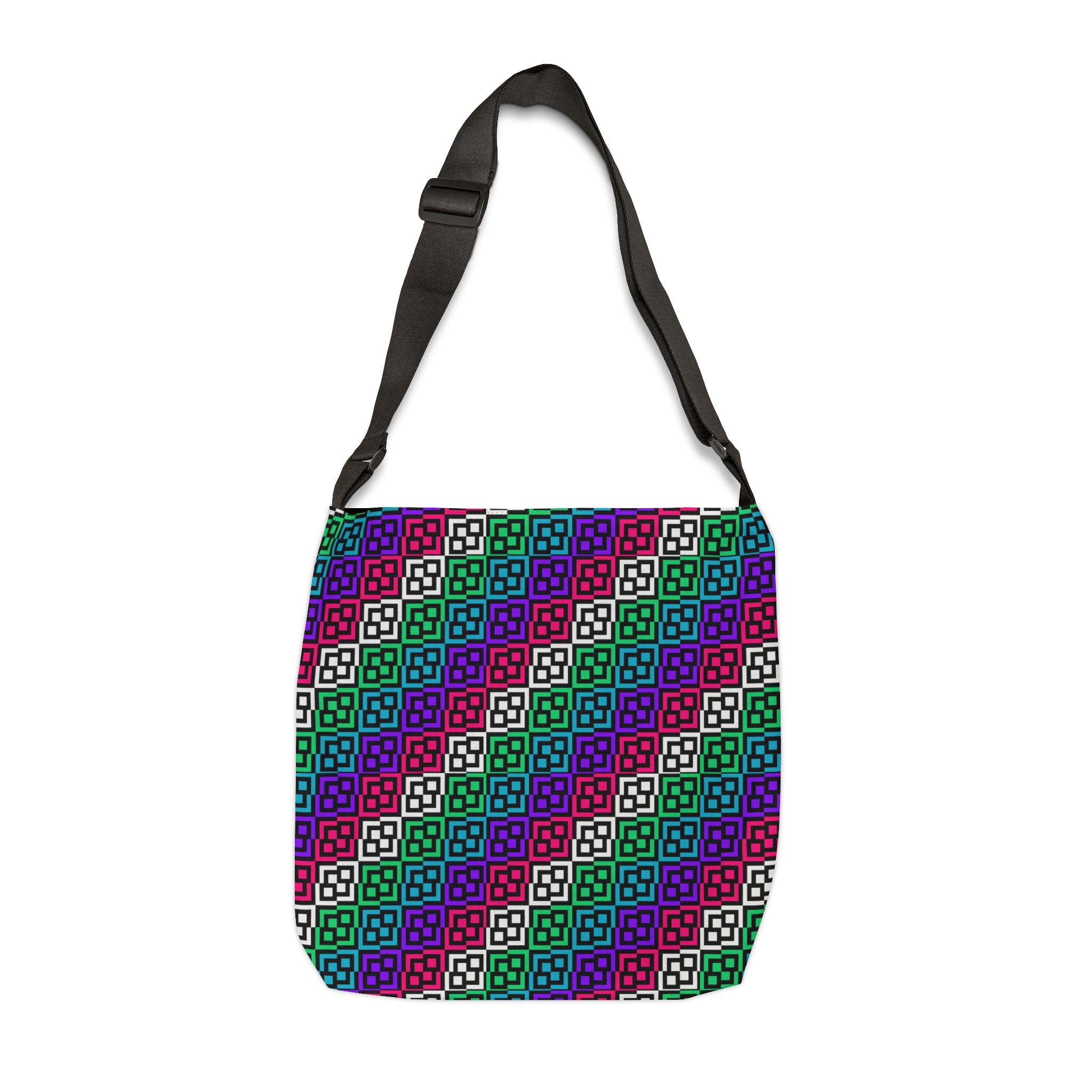 Colorful Pattern Adjustable Tote Bag for Everyday Use, Eco-Friendly Shopping Bag, Stylish Travel Carrier, Perfect Gift for Any Occasion