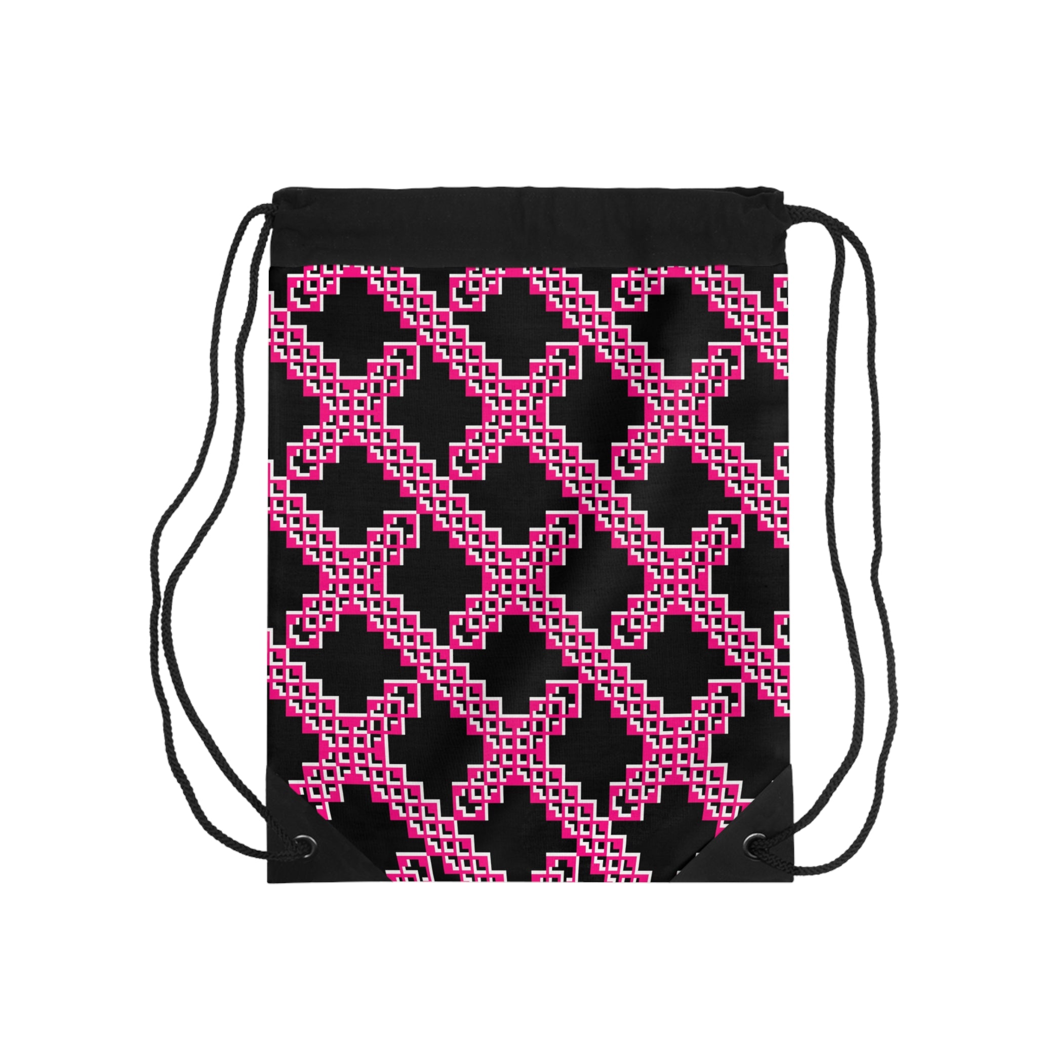 Chic Patterned Drawstring Bag for Fashionable Adventures, Stylish Storage Bag, Night Out Tote, Gym Rucksack, Travel Essentials