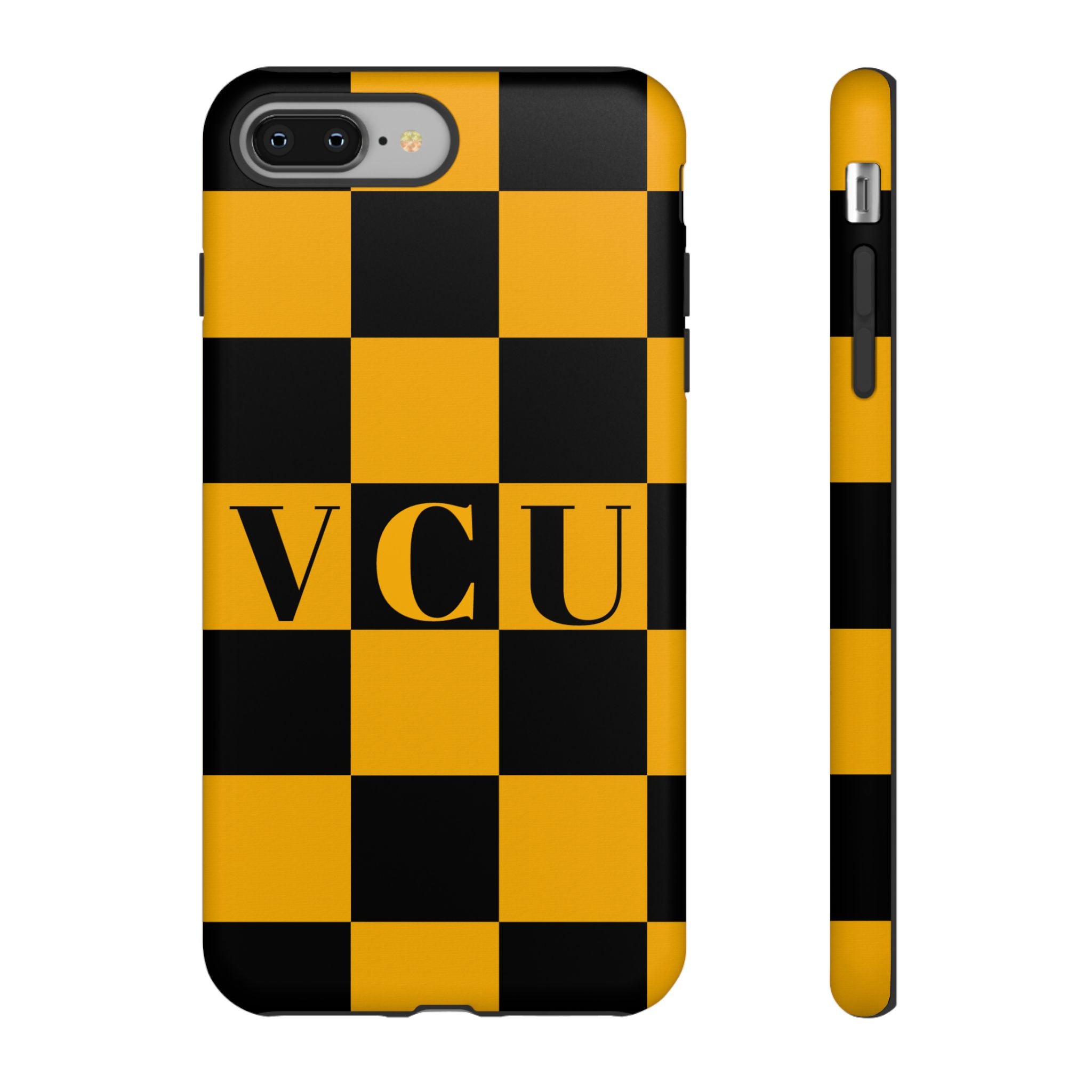 VCU Checkered Phone Case, Tough Cases for VCU Fans, College Student Gear, Sports Team Accessory, Unique Gift Idea